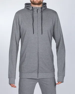 2t Zip Up Tall Declan Hoodie (charcoal)