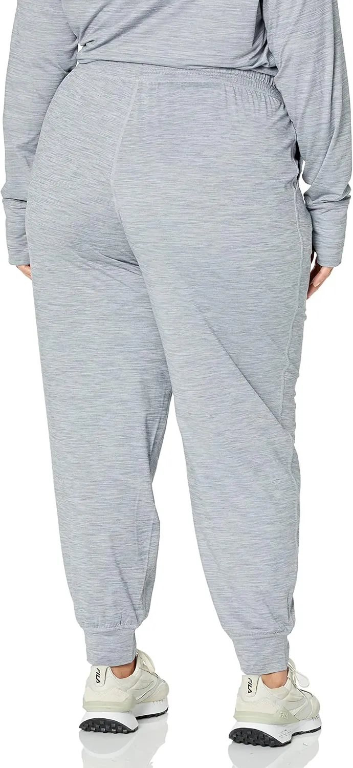 Amazon Essentials Athletic Pants for Women, Brushed Tech Stretch Lounge Joggers, Plus Size Available