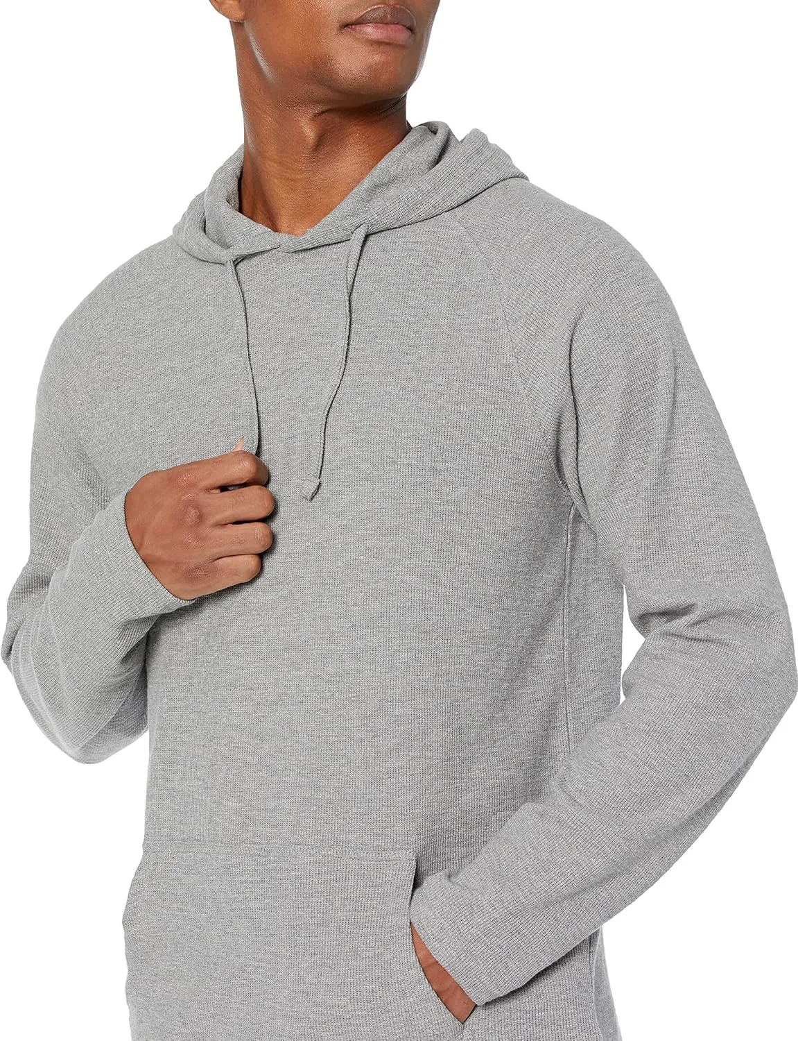 Amazon Essentials Men's Pullover Hoodie, Long-Sleeve Slub Thermal (Previously GoodThreads)