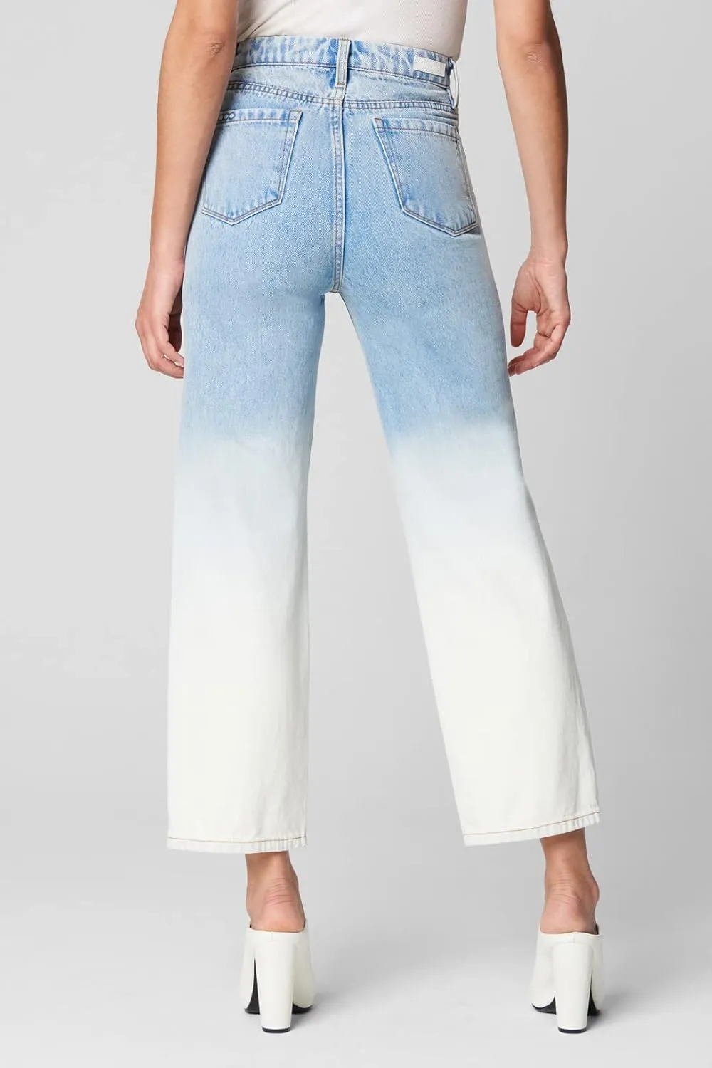 [BLANKNYC] Womens Bleached Leg Five Pocket Straight Leg Jeans, Stylish Pants & Designer Clothing