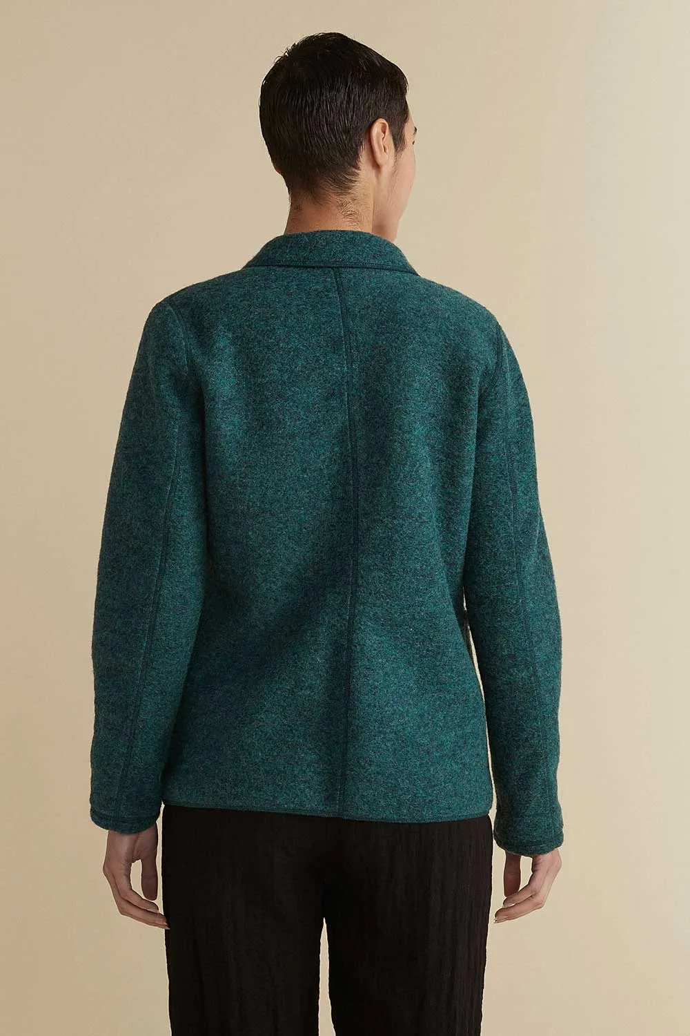 Boiled Wool Pocket Blazer