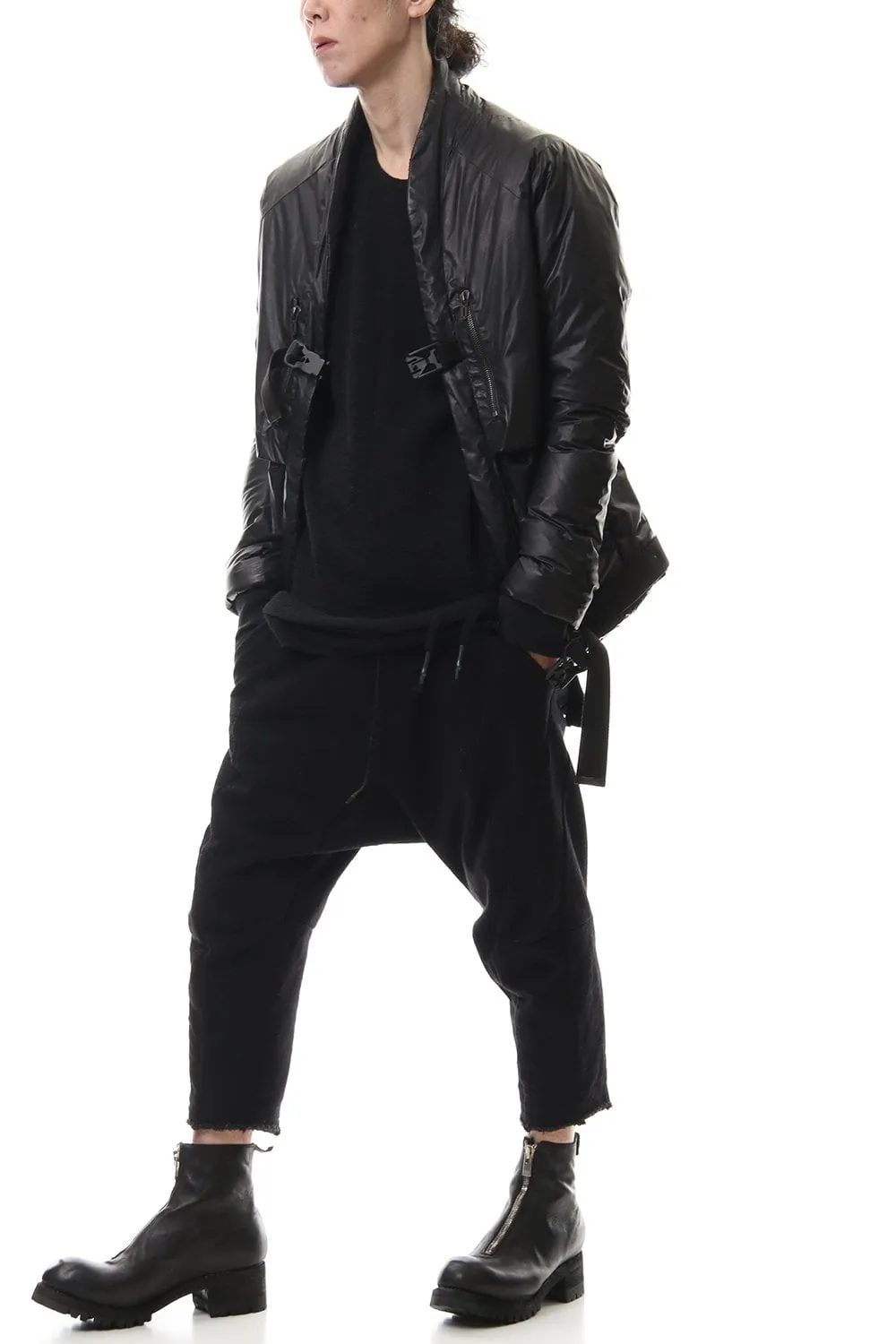 Carbon coating Nylon down Bomber jacket