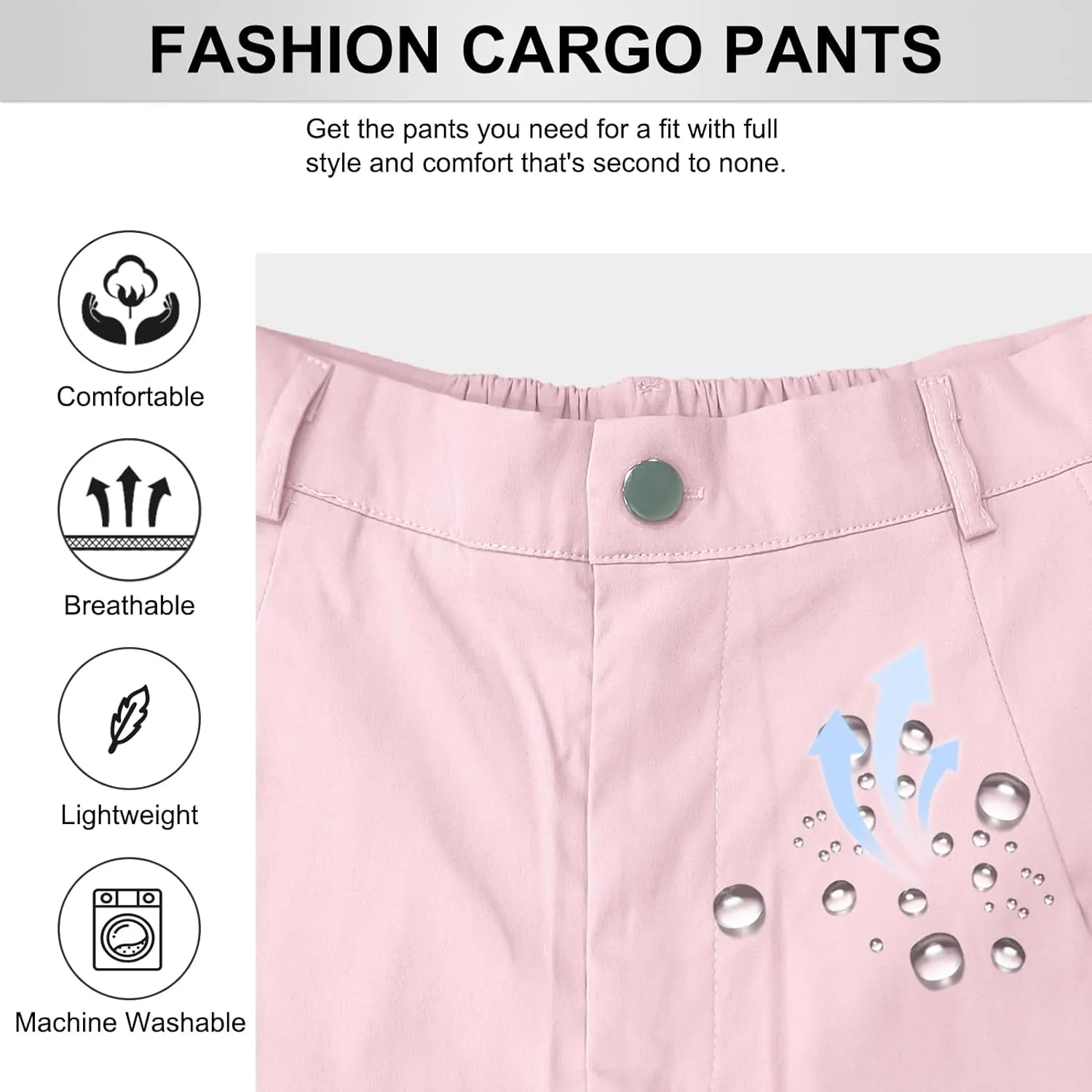 Cargo Pants for Women High Waisted Casual Pants Work Pants Baggy Stretchy Wide Leg Y2K Streetwear with Pockets