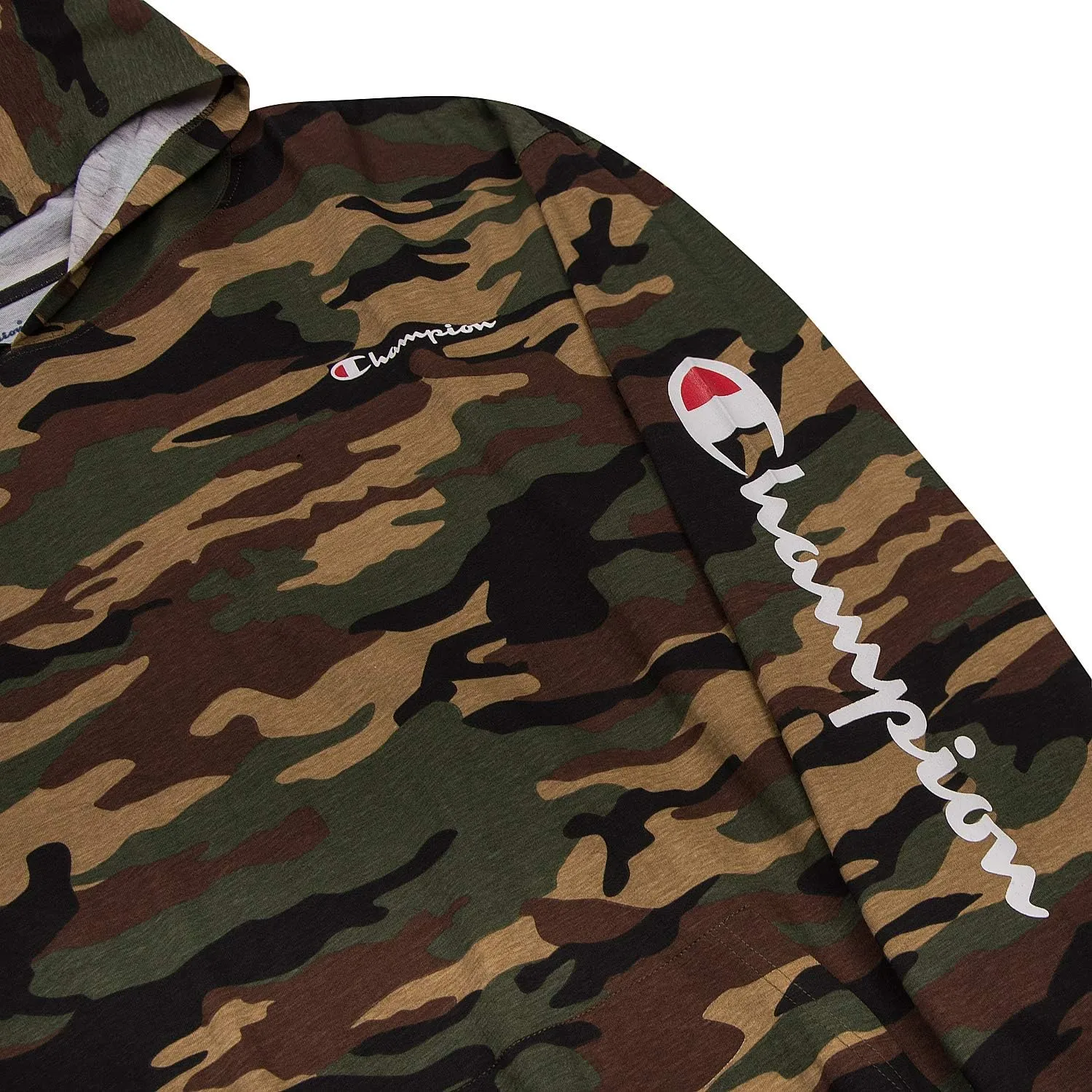 Champion Lightweight Hoodie Big and Tall - Men Pullover Jersey Hoodie Sweatshirt