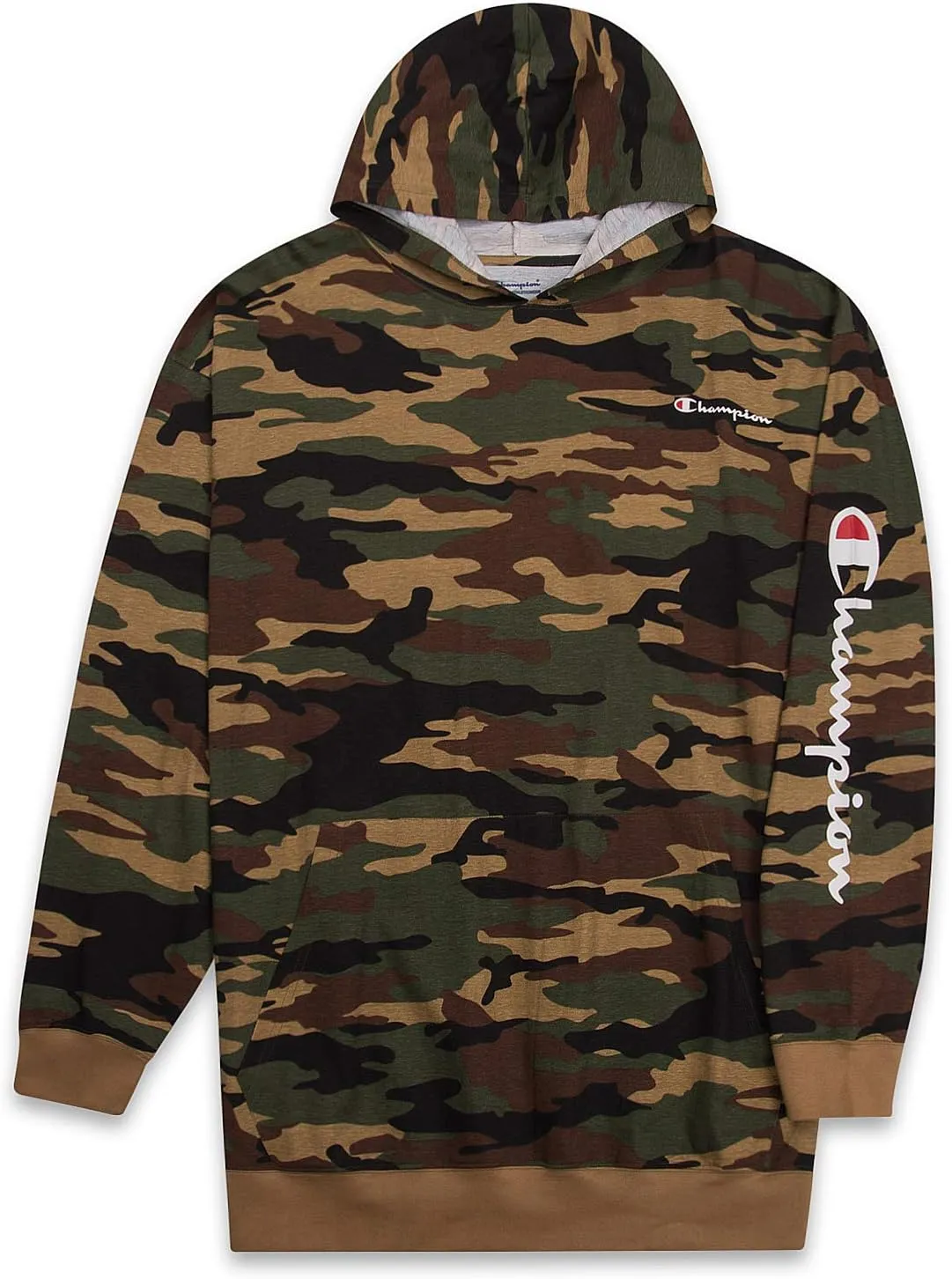 Champion Lightweight Hoodie Big and Tall - Men Pullover Jersey Hoodie Sweatshirt