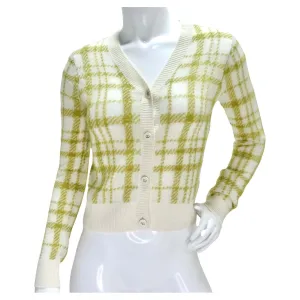 Christian Dior 2021 Plaid Wool Cardigan