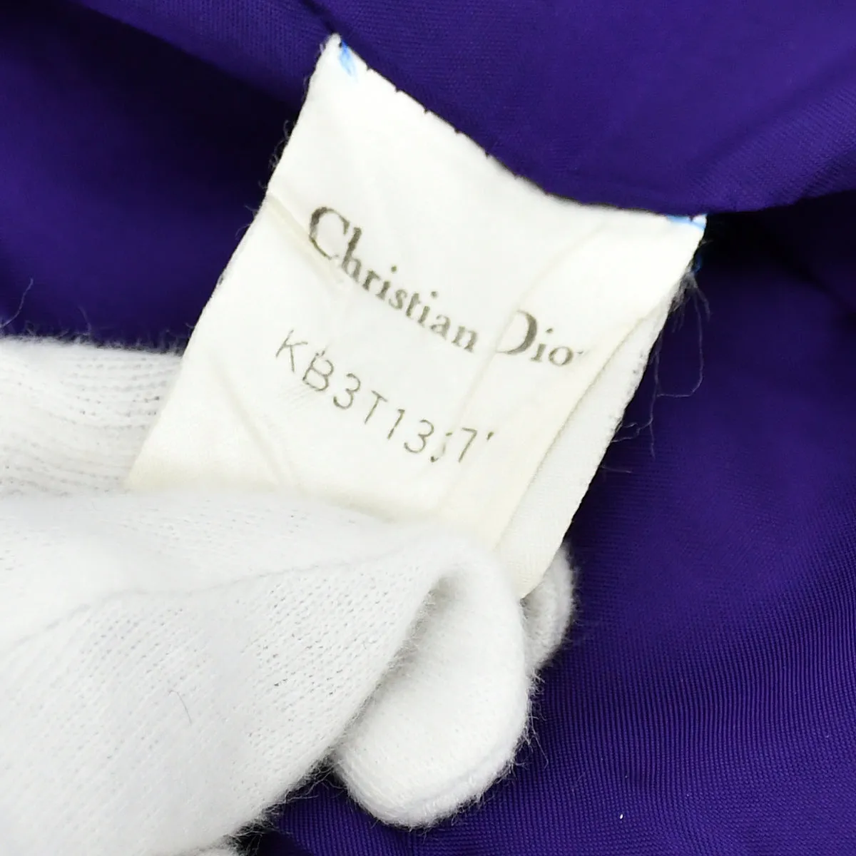 Christian Dior Collarless Jacket Purple #M