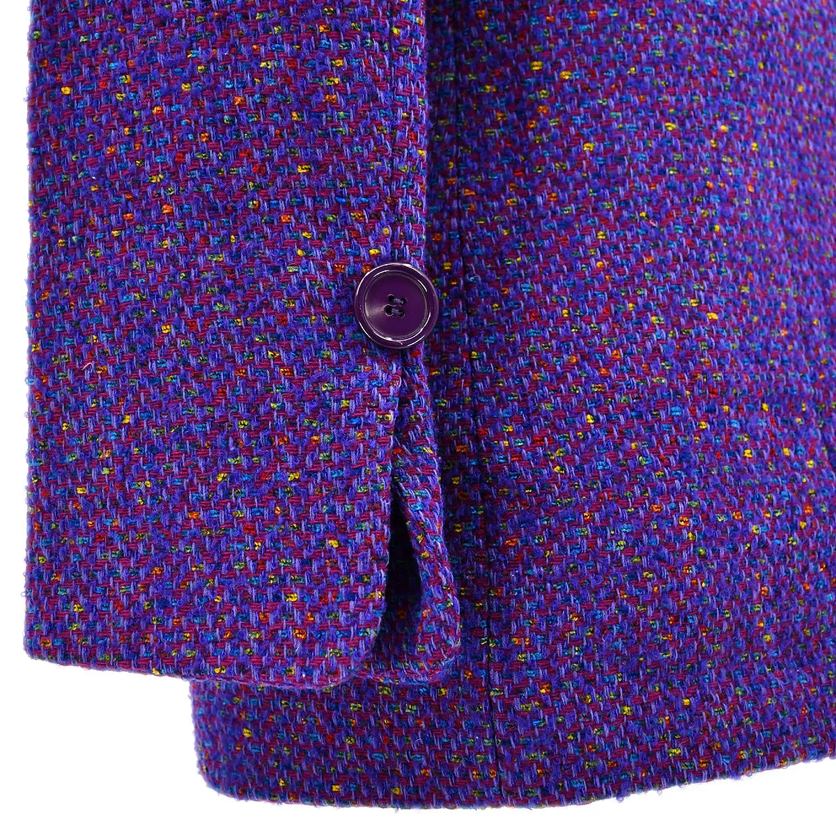 Christian Dior Collarless Jacket Purple #M