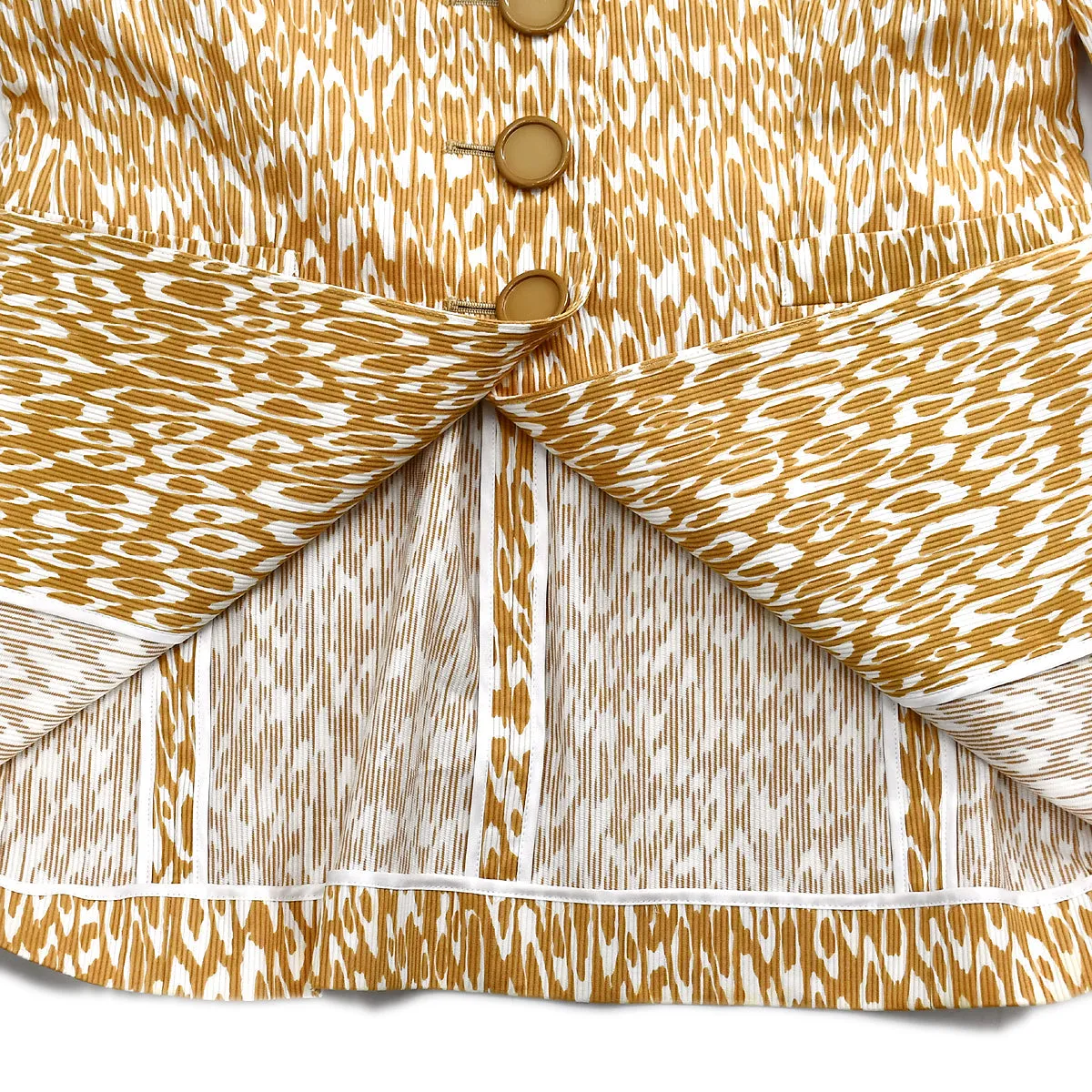 Christian Dior Setup Suit Jacket Skirt Beige #M