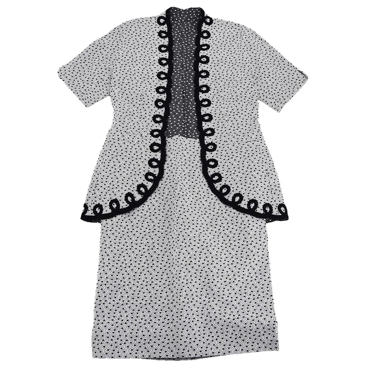 Christian Dior Setup Suit Jacket Skirt White #13