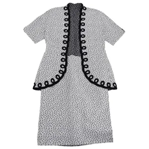 Christian Dior Setup Suit Jacket Skirt White #13