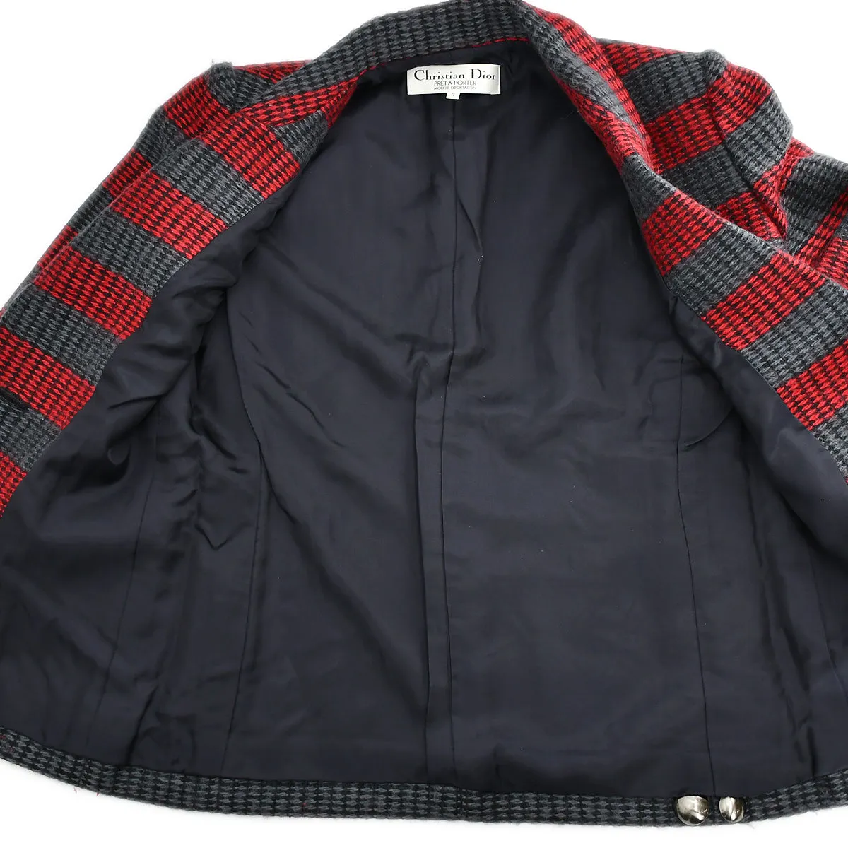 Christian Dior Single Breasted Jacket Gray #7