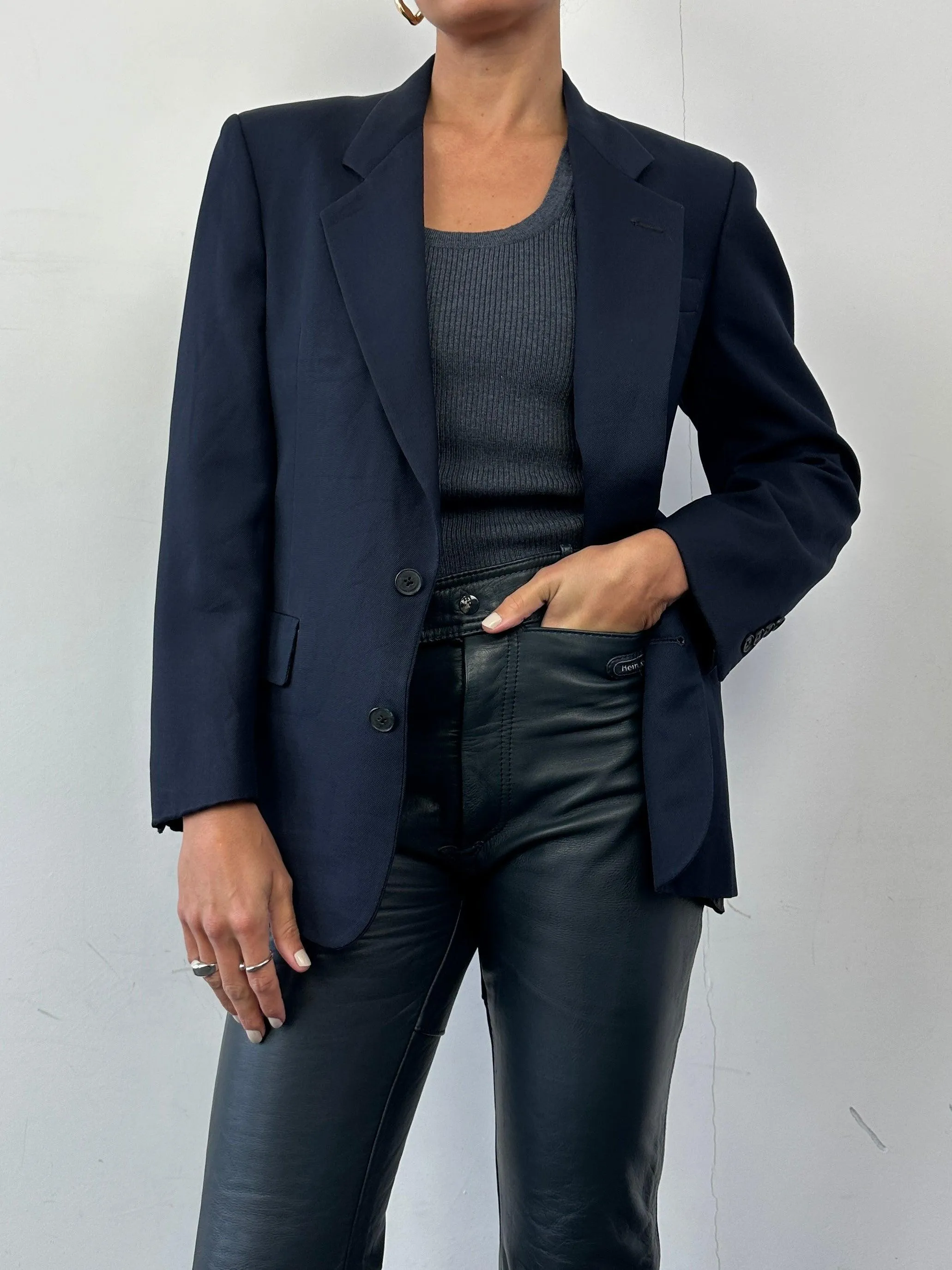 Christian Dior Wool Single Breasted Blazer - XS/S