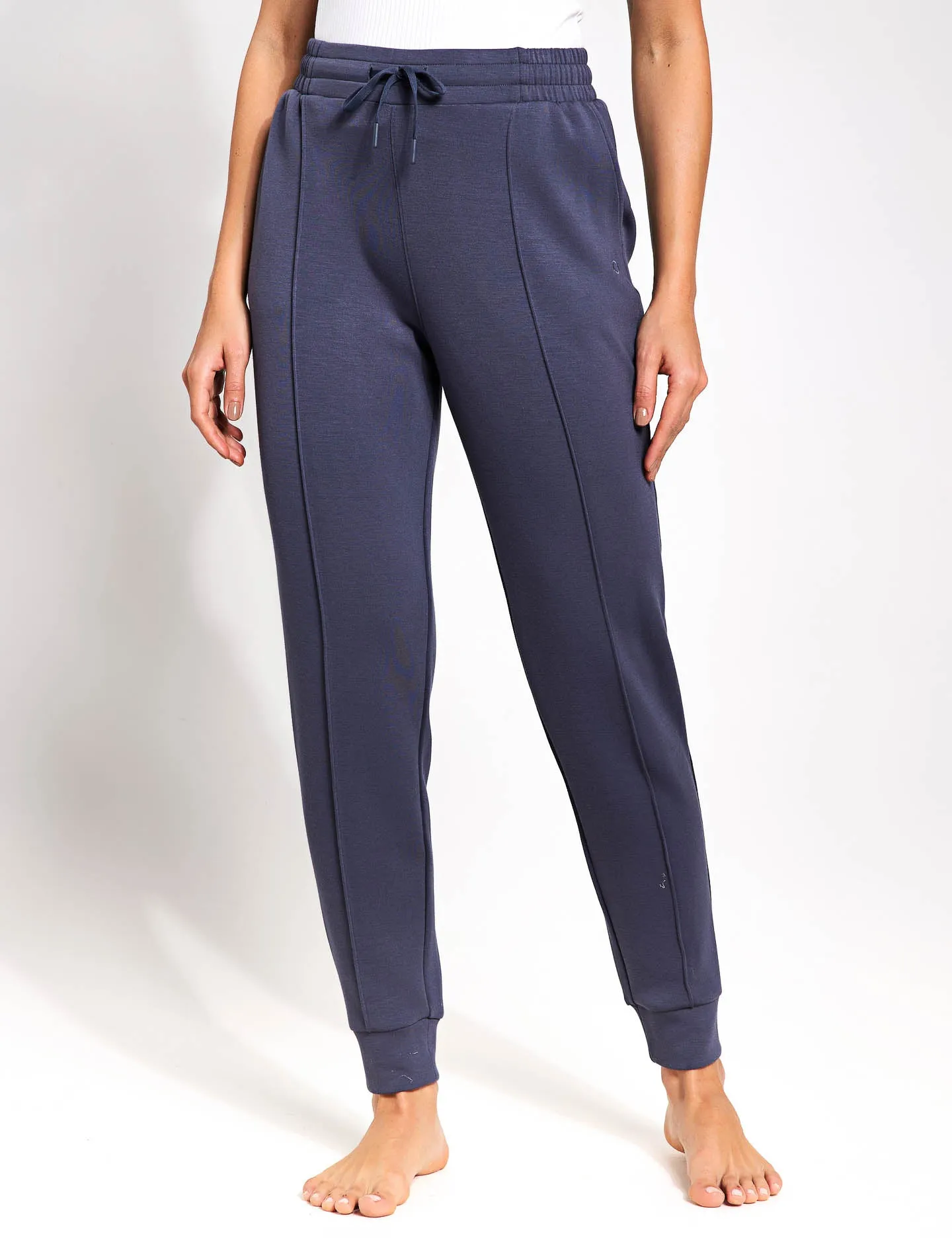 Cuffed High Waisted Slim Fit Yoga Jogger - Nightshade