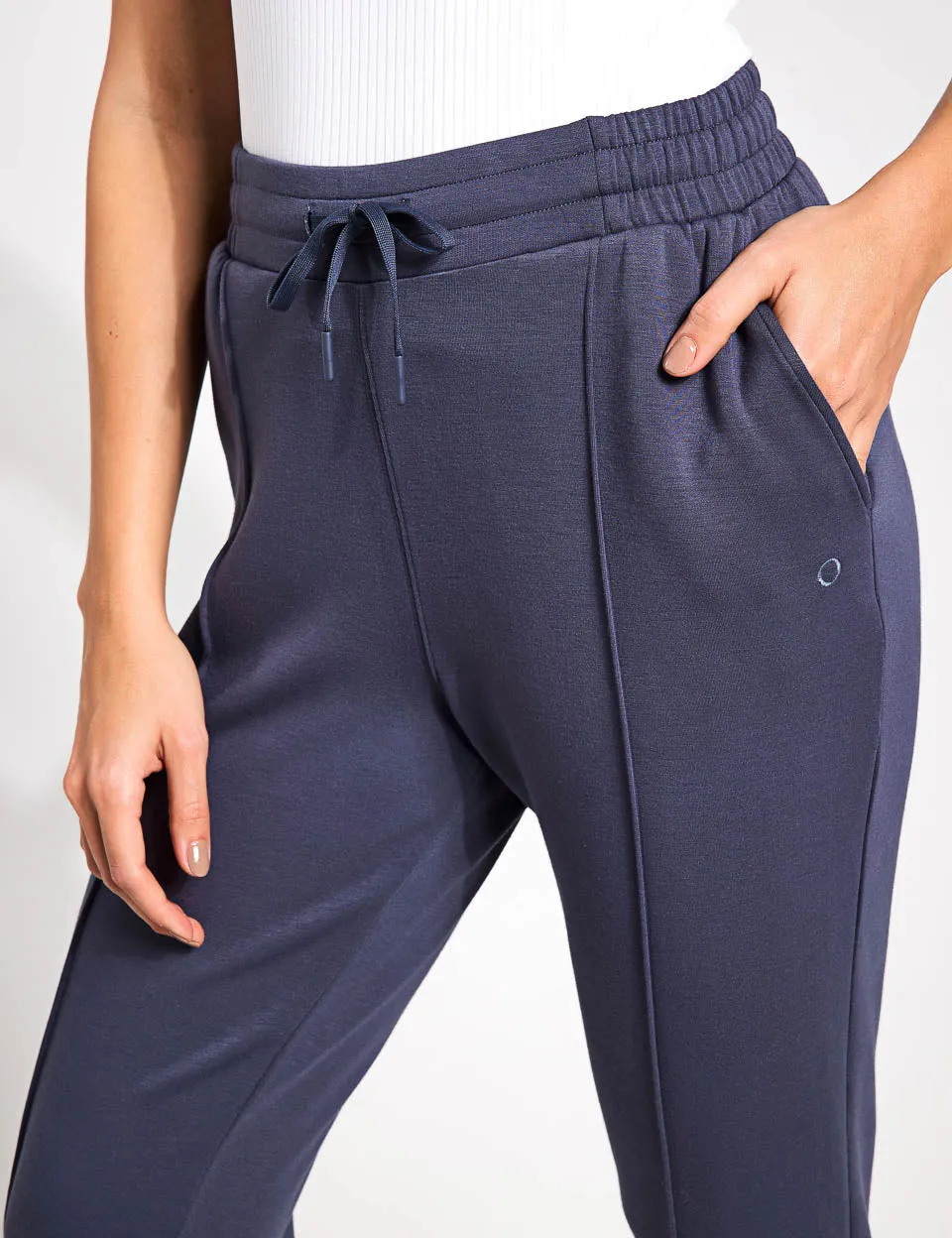 Cuffed High Waisted Slim Fit Yoga Jogger - Nightshade