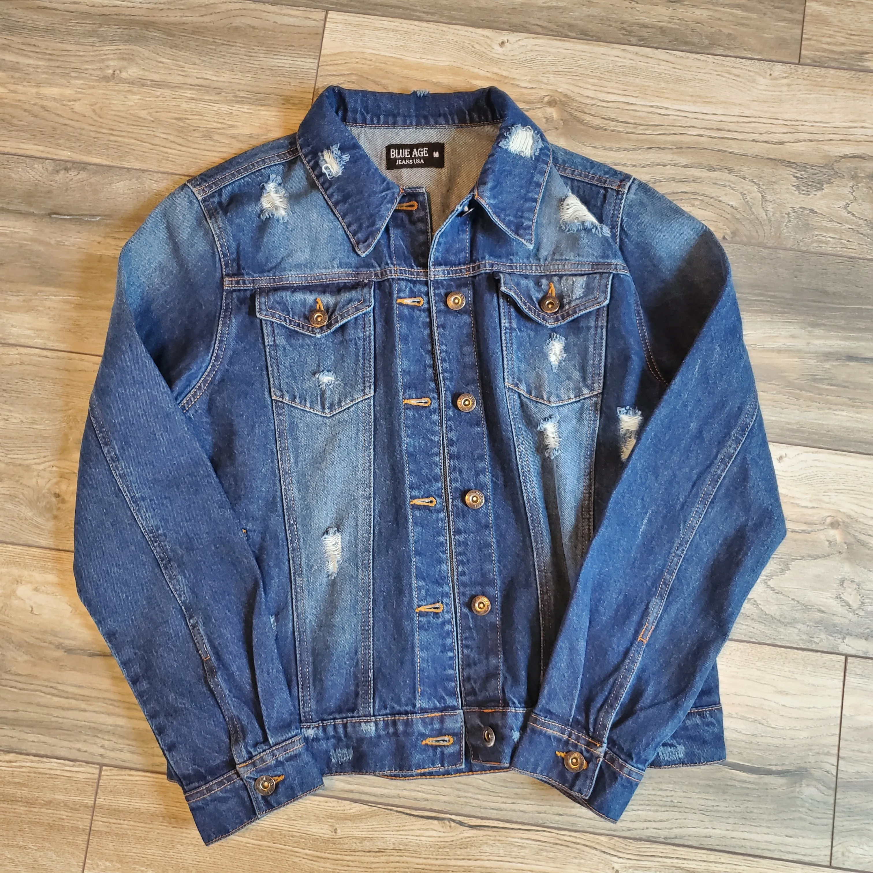 Distressed Jean Jacket