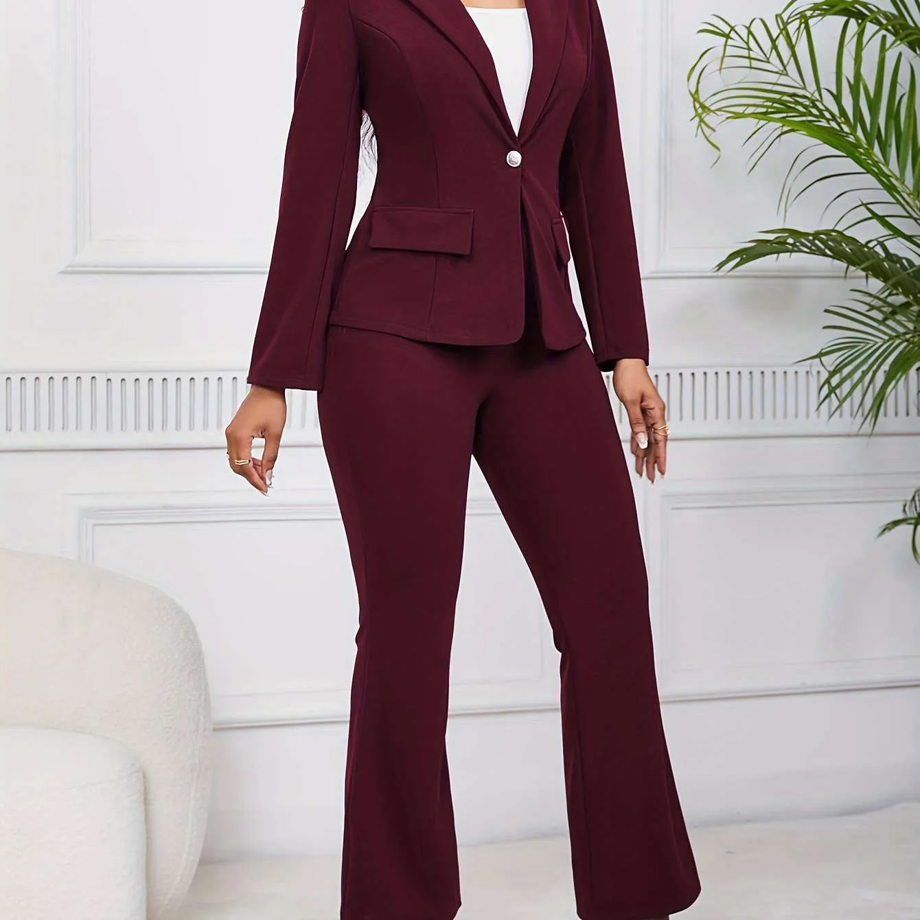 Elegant Ladies' Blazer Pocket Jacket – Stylish & Versatile
