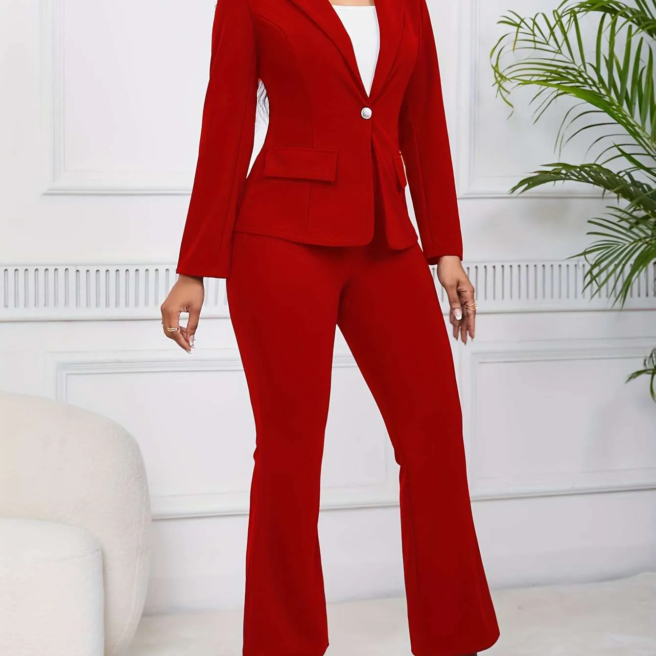 Elegant Ladies' Blazer Pocket Jacket – Stylish & Versatile