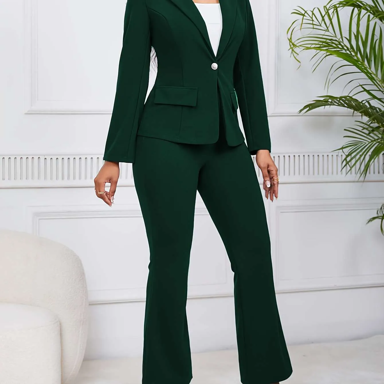 Elegant Ladies' Blazer Pocket Jacket – Stylish & Versatile