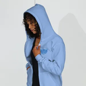 FLO Wings Zip Up Hoodie (Aqua/Teal)