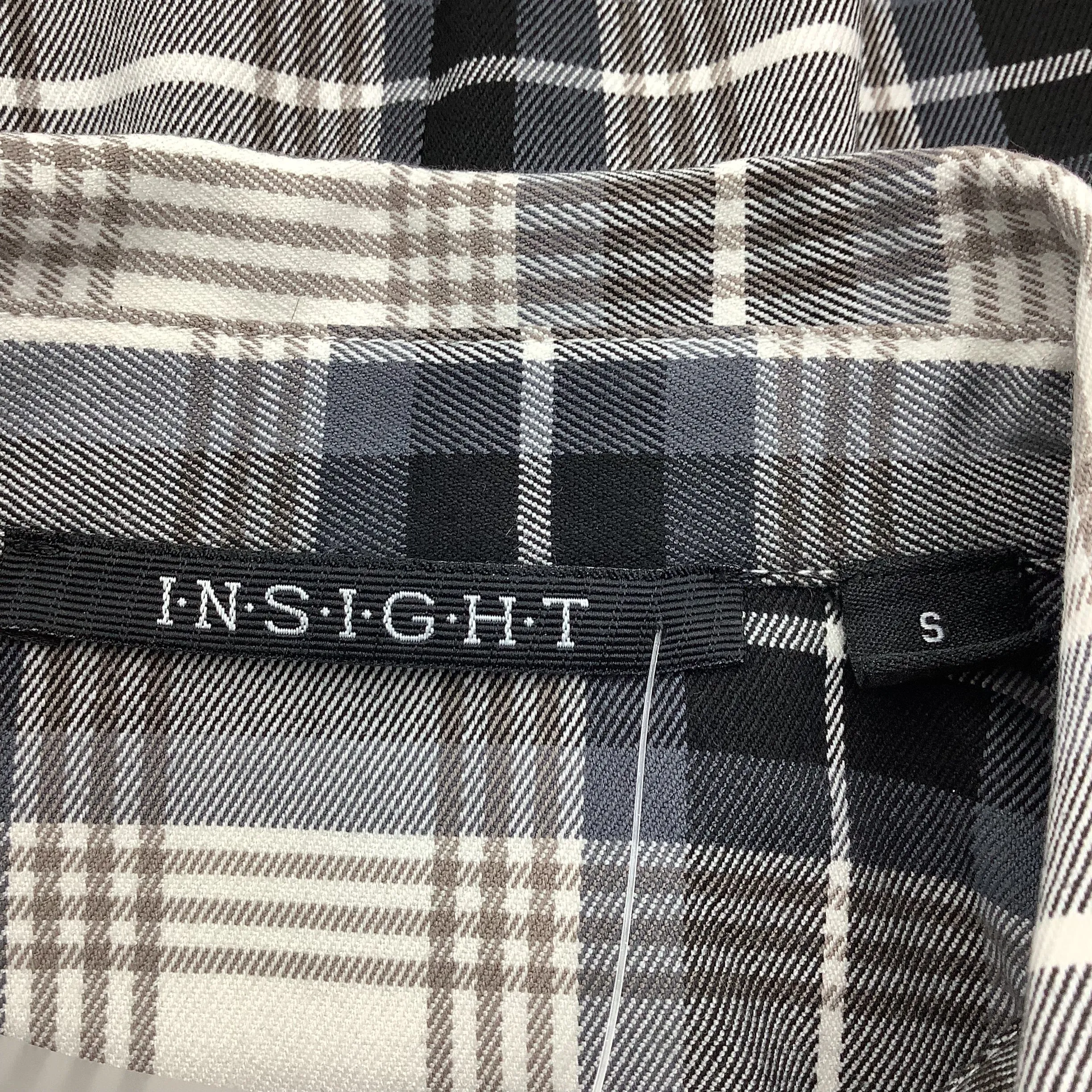 Insight Women's Plaid Shirt Black Size: S
