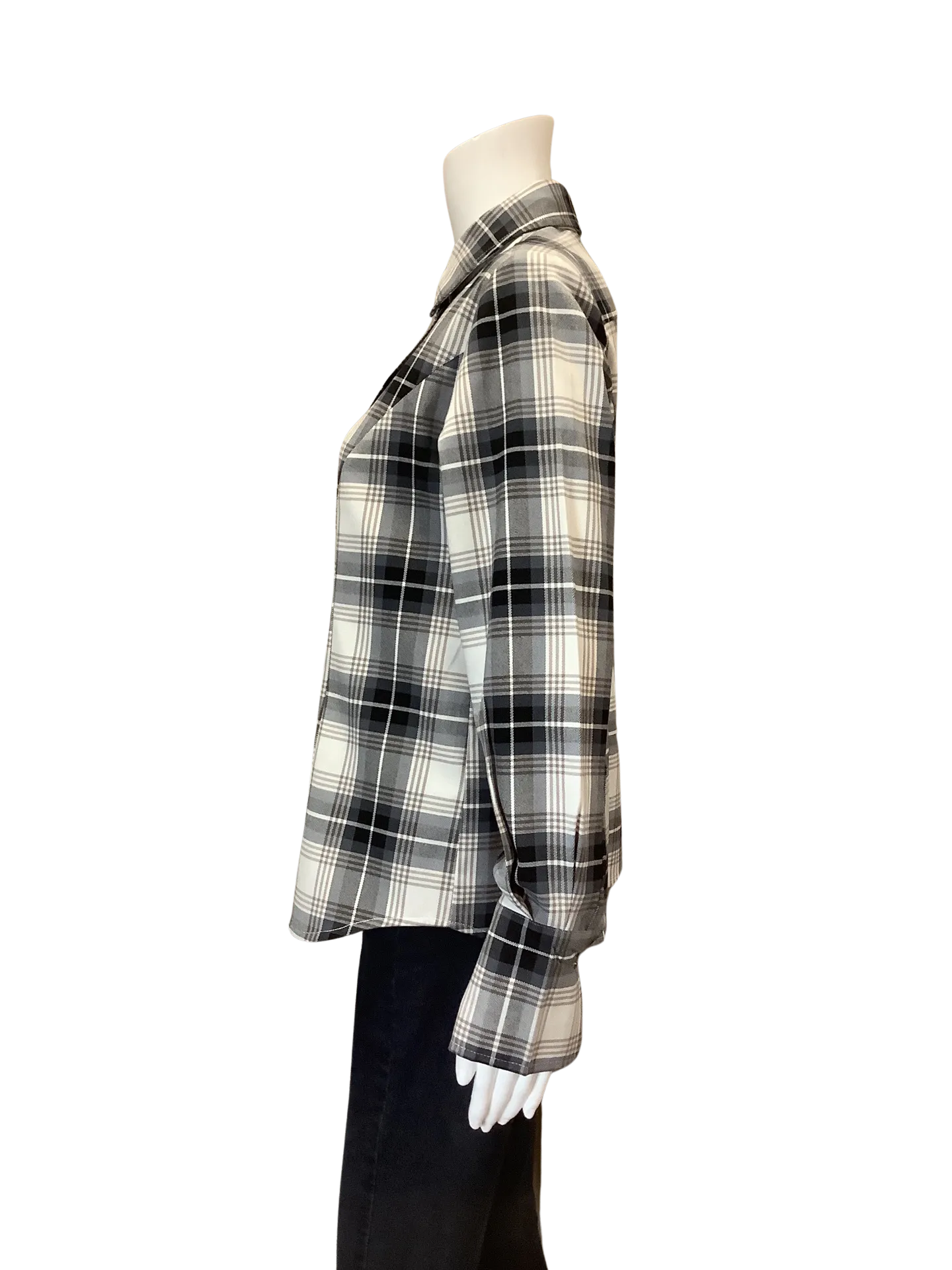 Insight Women's Plaid Shirt Black Size: S
