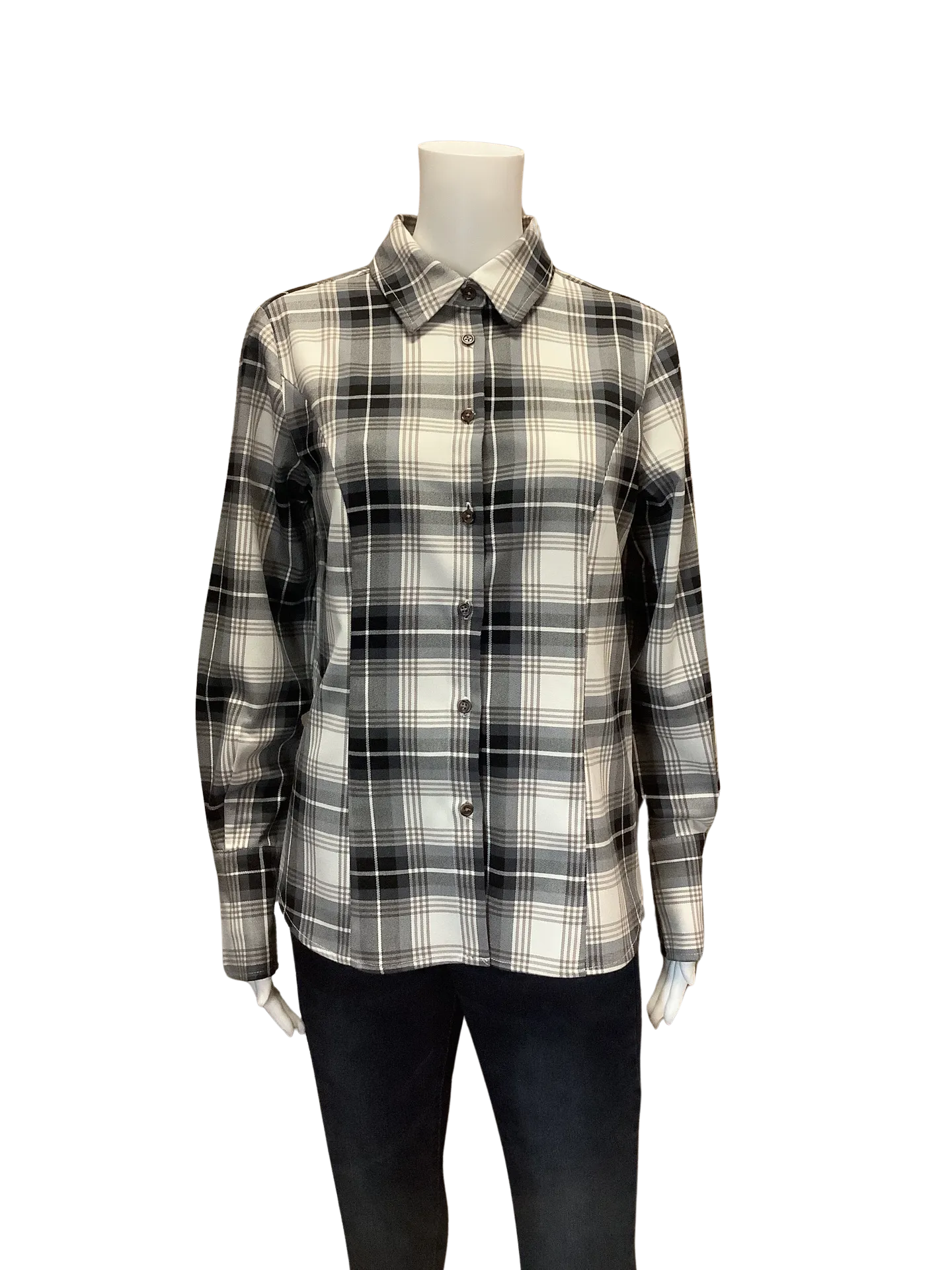 Insight Women's Plaid Shirt Black Size: S