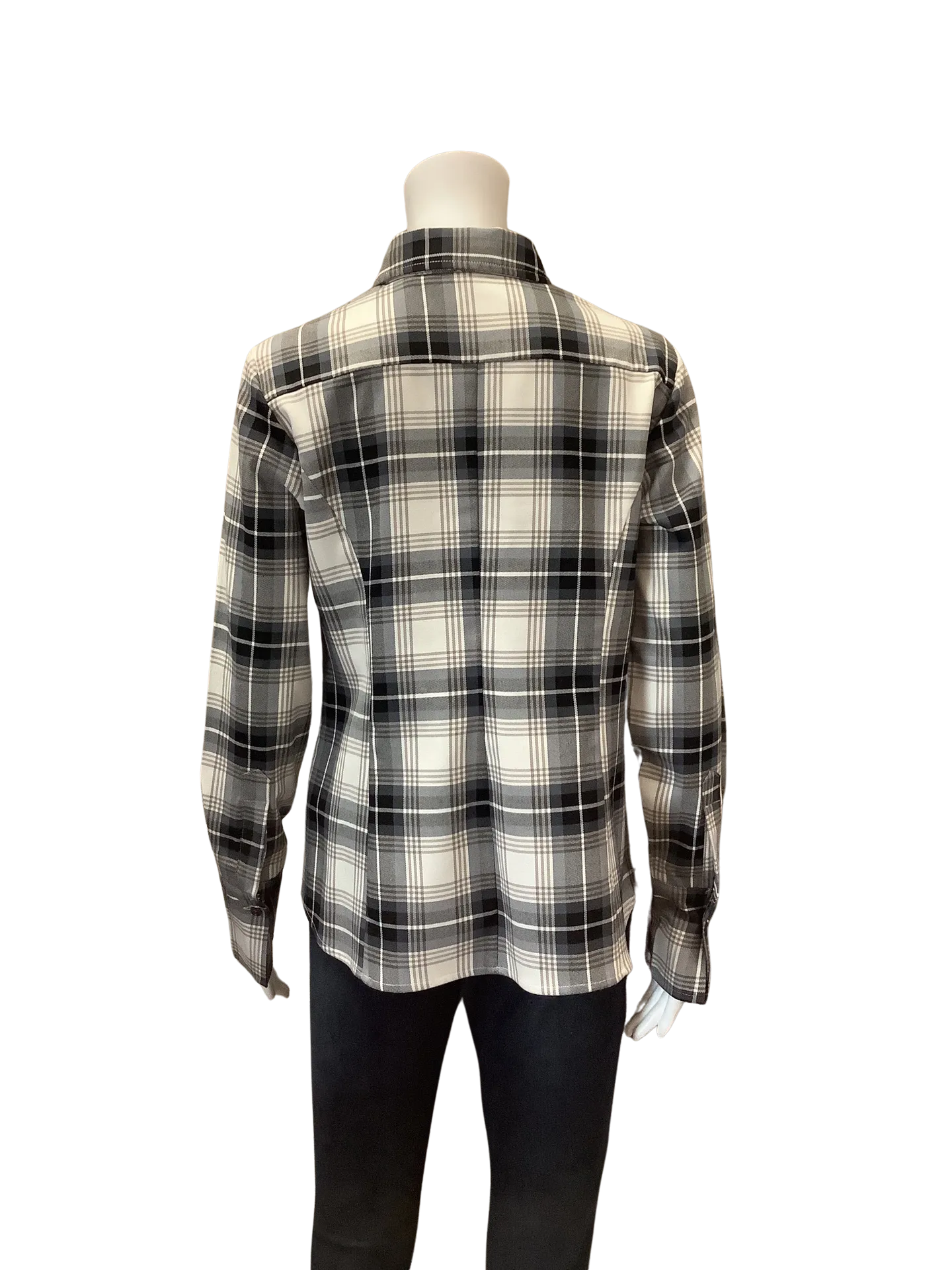 Insight Women's Plaid Shirt Black Size: S