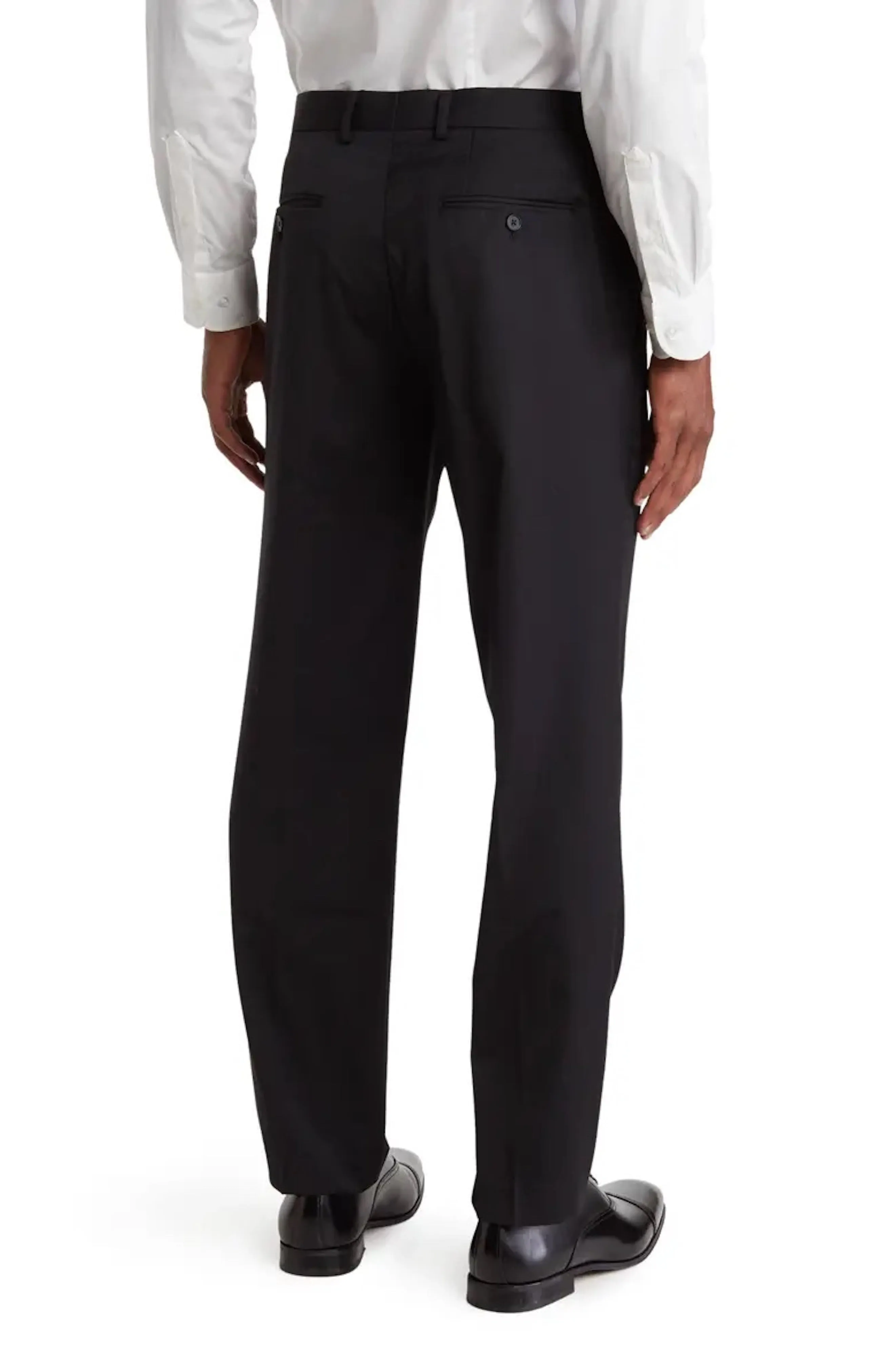 JB Britches Sienna Model Wool Blend Trousers - Black