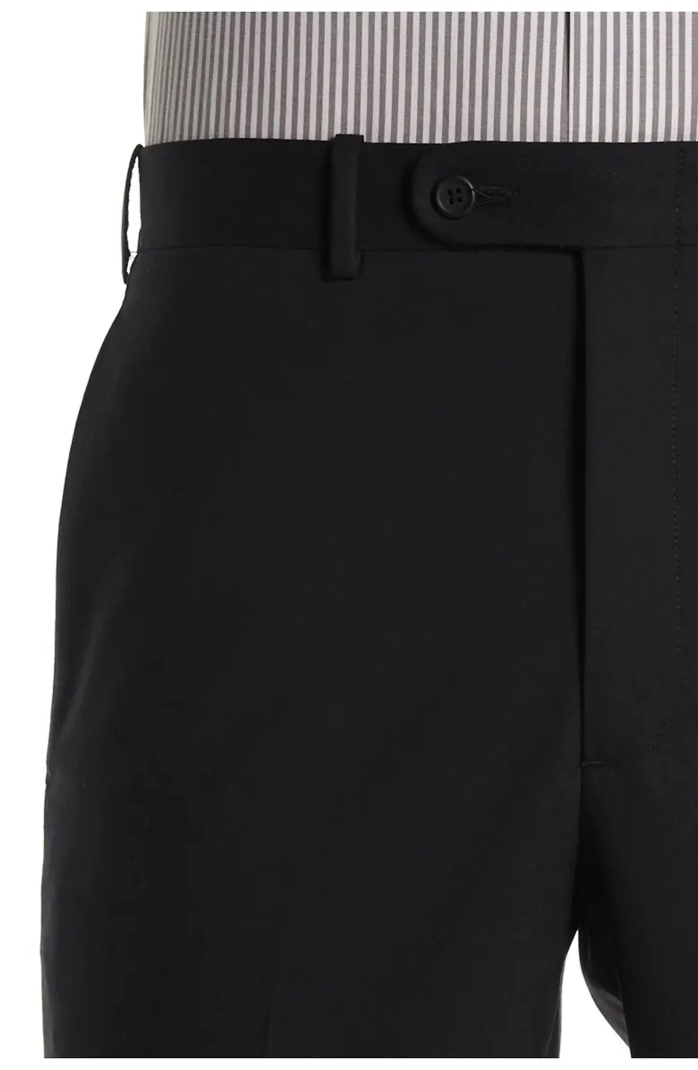 JB Britches Sienna Model Wool Blend Trousers - Black