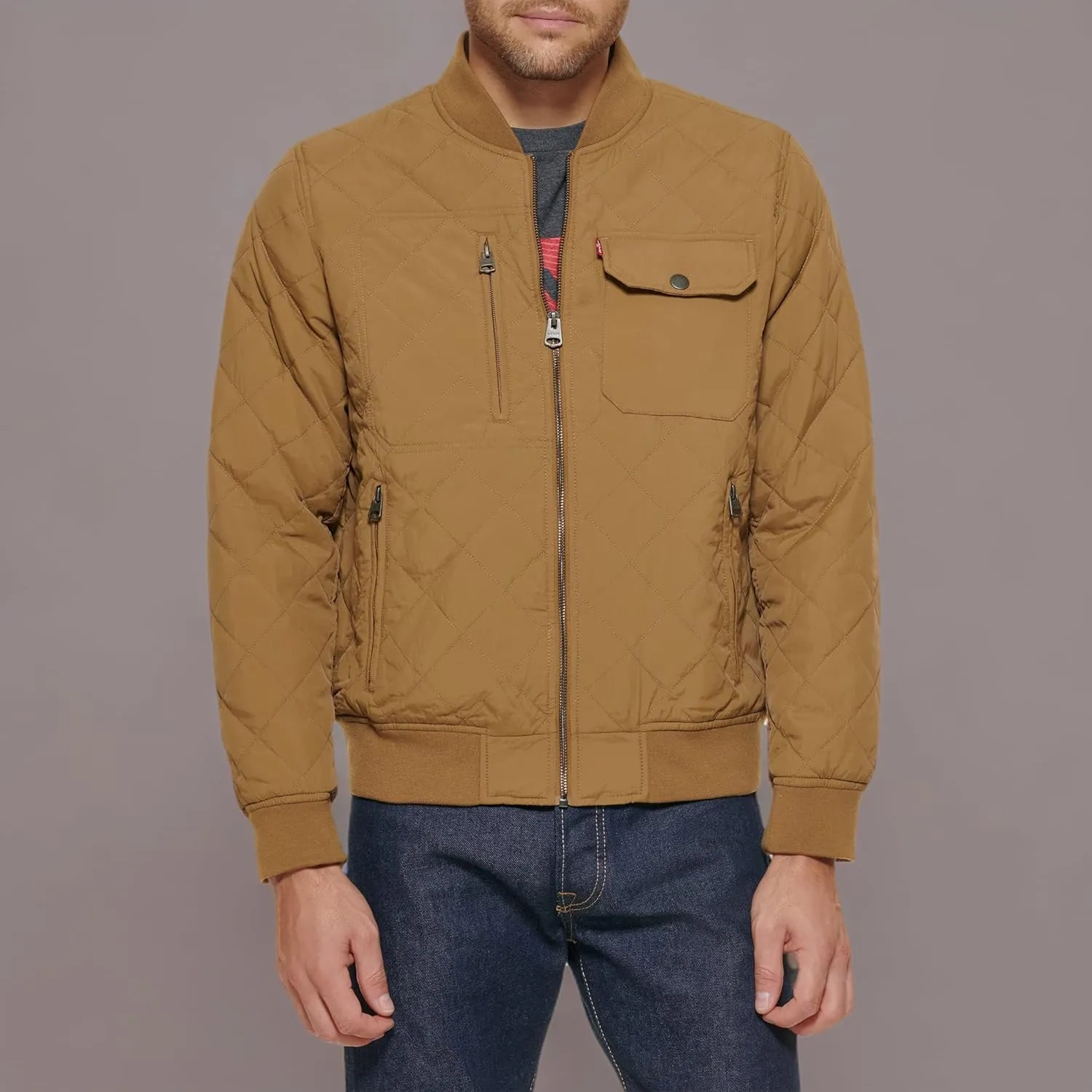Levi's Men's Diamond Quilted Bomber Jacket