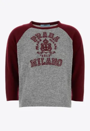 Logo Intarsia Cashmere Sweater