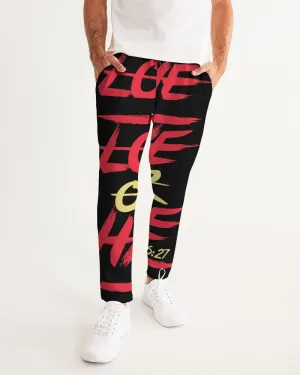 LOVE OVER HATE COLLECTION Men's Slim Fit Athletic Joggers