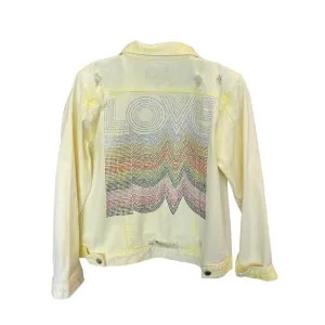 LOVE REPEATER YELLOW DENIM JACKET