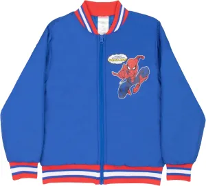 Marvel Superheroes Boy's Bomber Jacket - Spider-Man, Miles Morales, Black Panther, Ghost-Spider, Venom Bomber Jacket for Kids