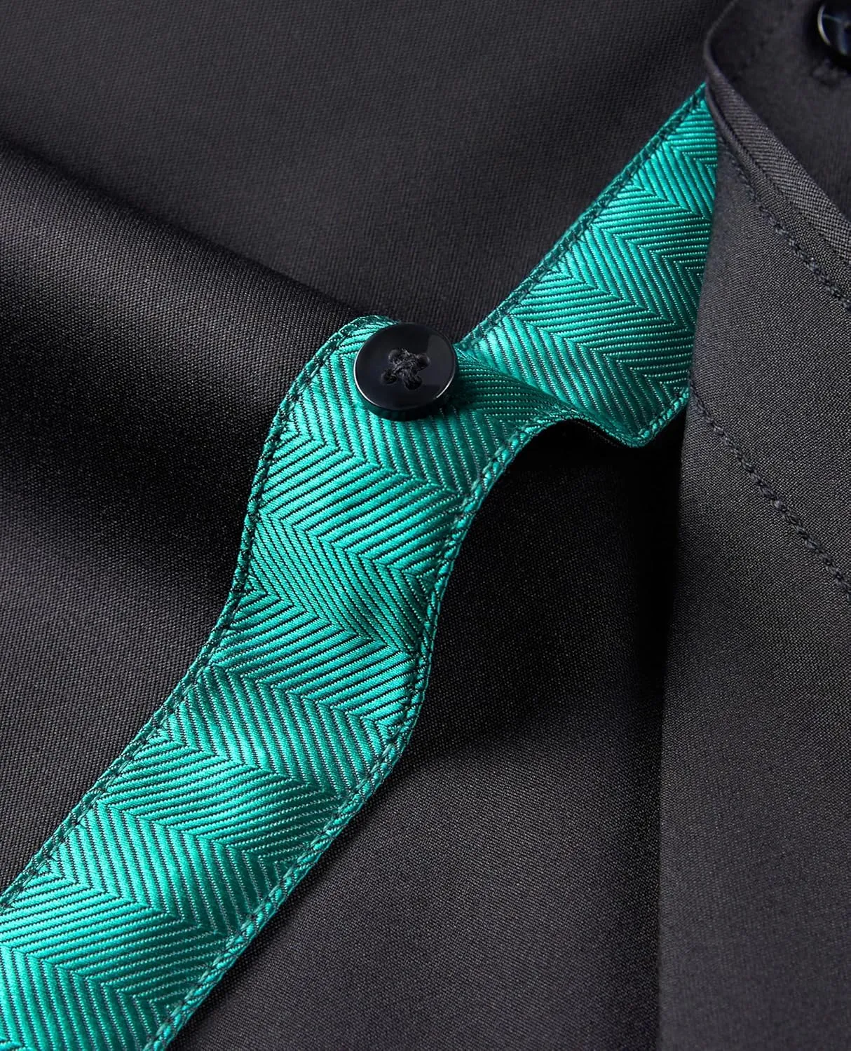 Mens Dress Shirts Long Sleeve Dress Shirts for Men Inner Contrast Button Down Casual Shirts for Men Big and Tall