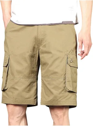 Men's Hiking Cargo Shorts Lightweight Casual Stretch Shorts Fashion Baggy Pocket Summer Sports Beach Half Pants