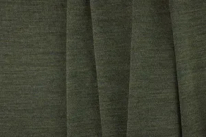 Midweight Olive Brown Wool Jersey Double-Knit
