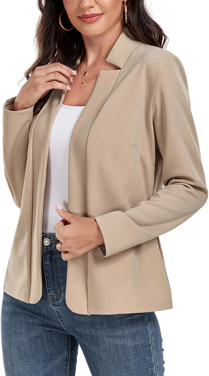 MINTLIMIT Women's Casual Blazer Long Sleeve Open Front Business Work Office Blazer Jacket with Pockets 2025