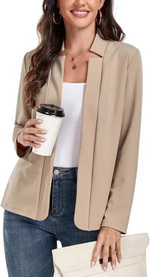 MINTLIMIT Women's Casual Blazer Long Sleeve Open Front Business Work Office Blazer Jacket with Pockets 2025