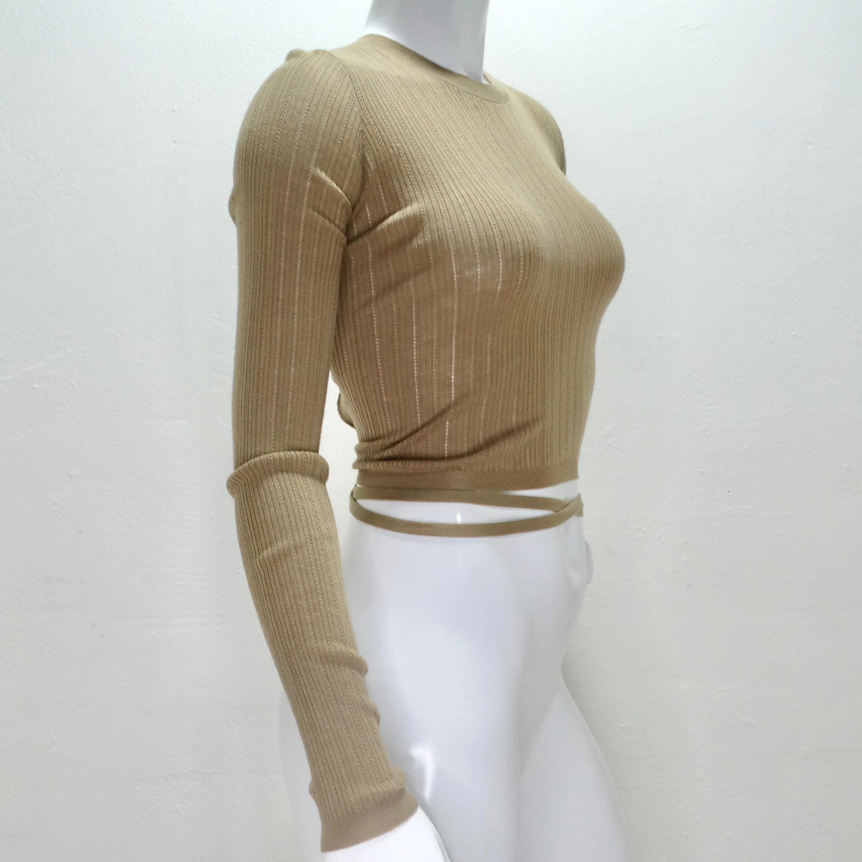Miu Miu Superfine Wool Cross Back Sweater