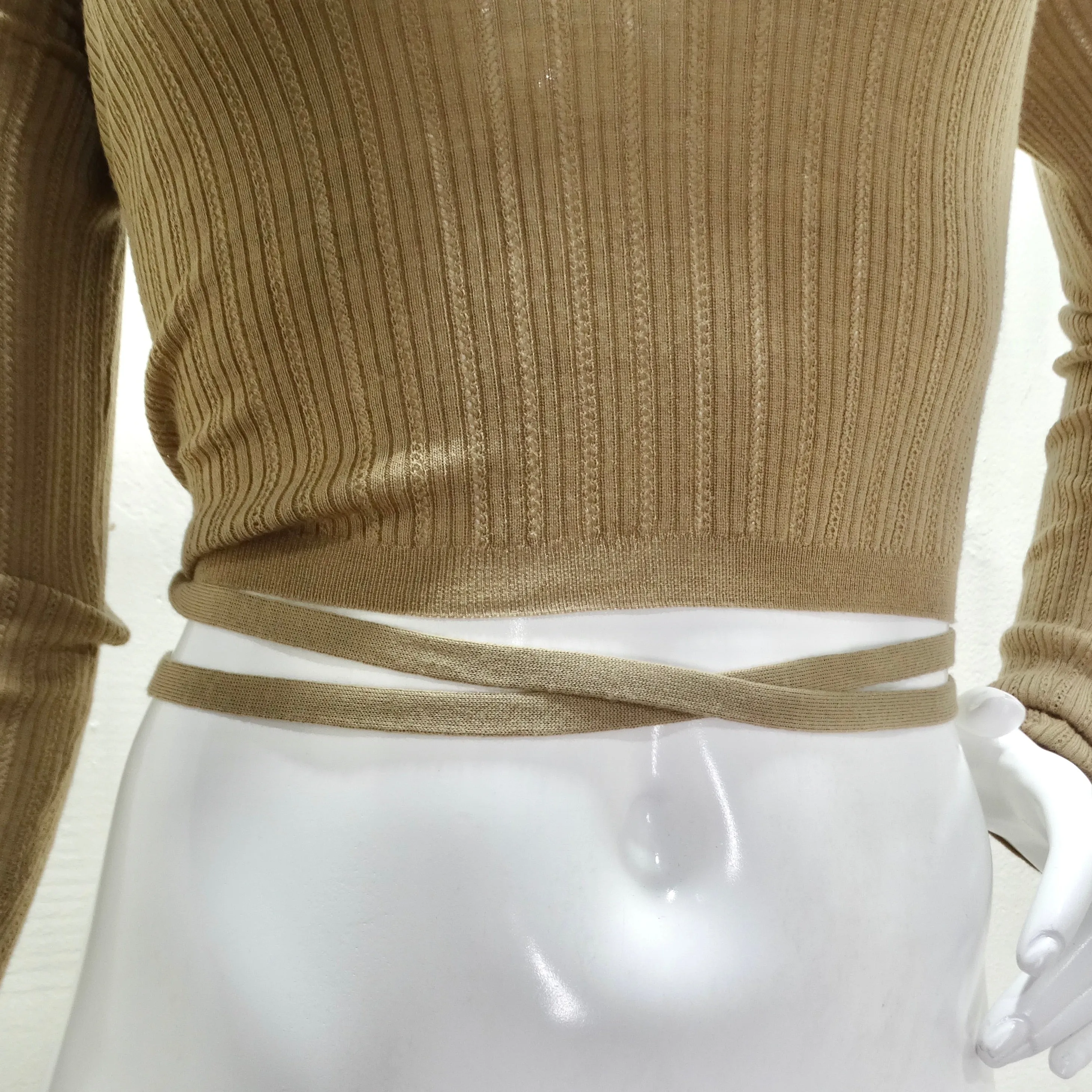 Miu Miu Superfine Wool Cross Back Sweater