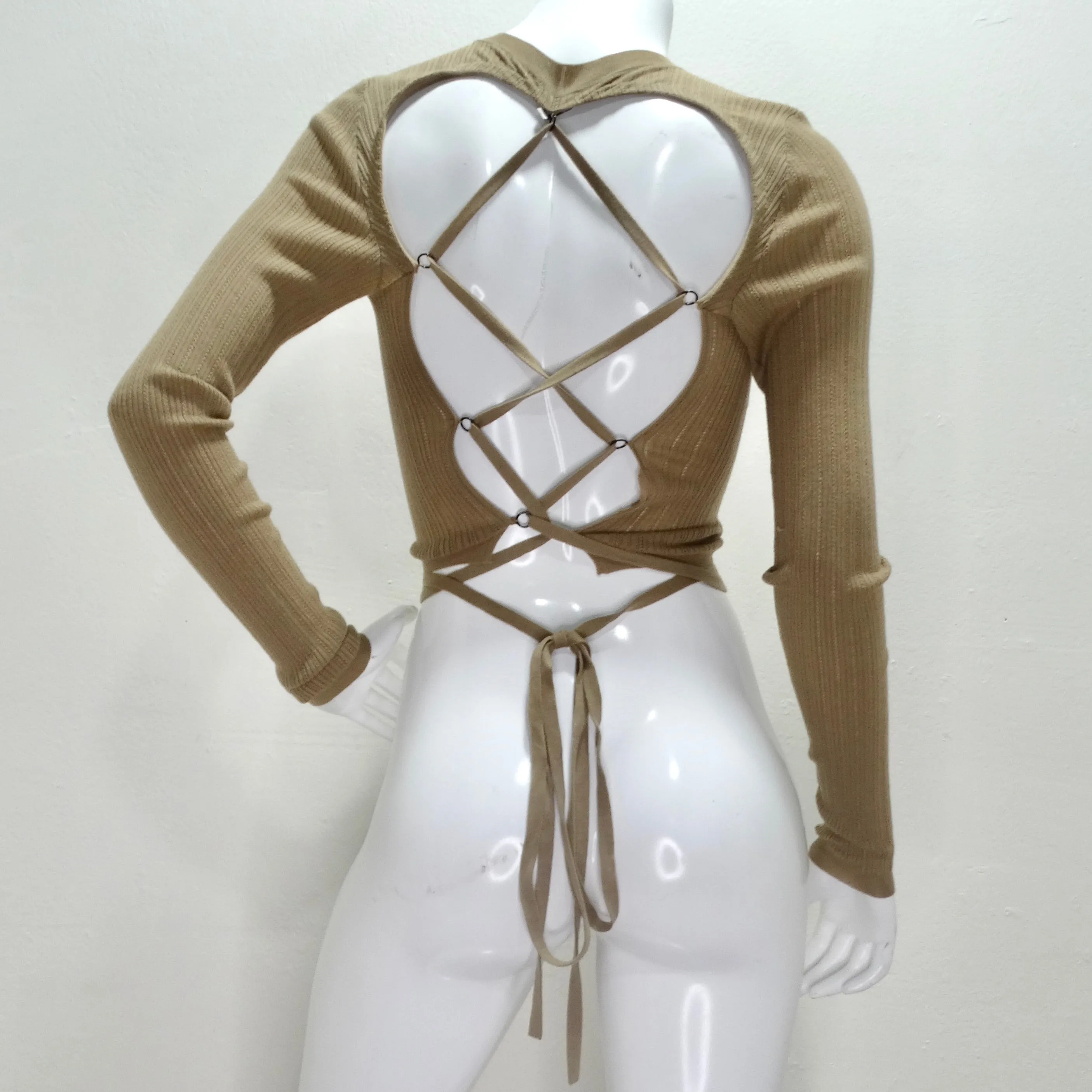 Miu Miu Superfine Wool Cross Back Sweater