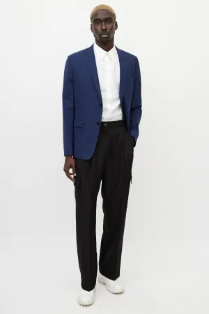 Navy Wool Light Blazer