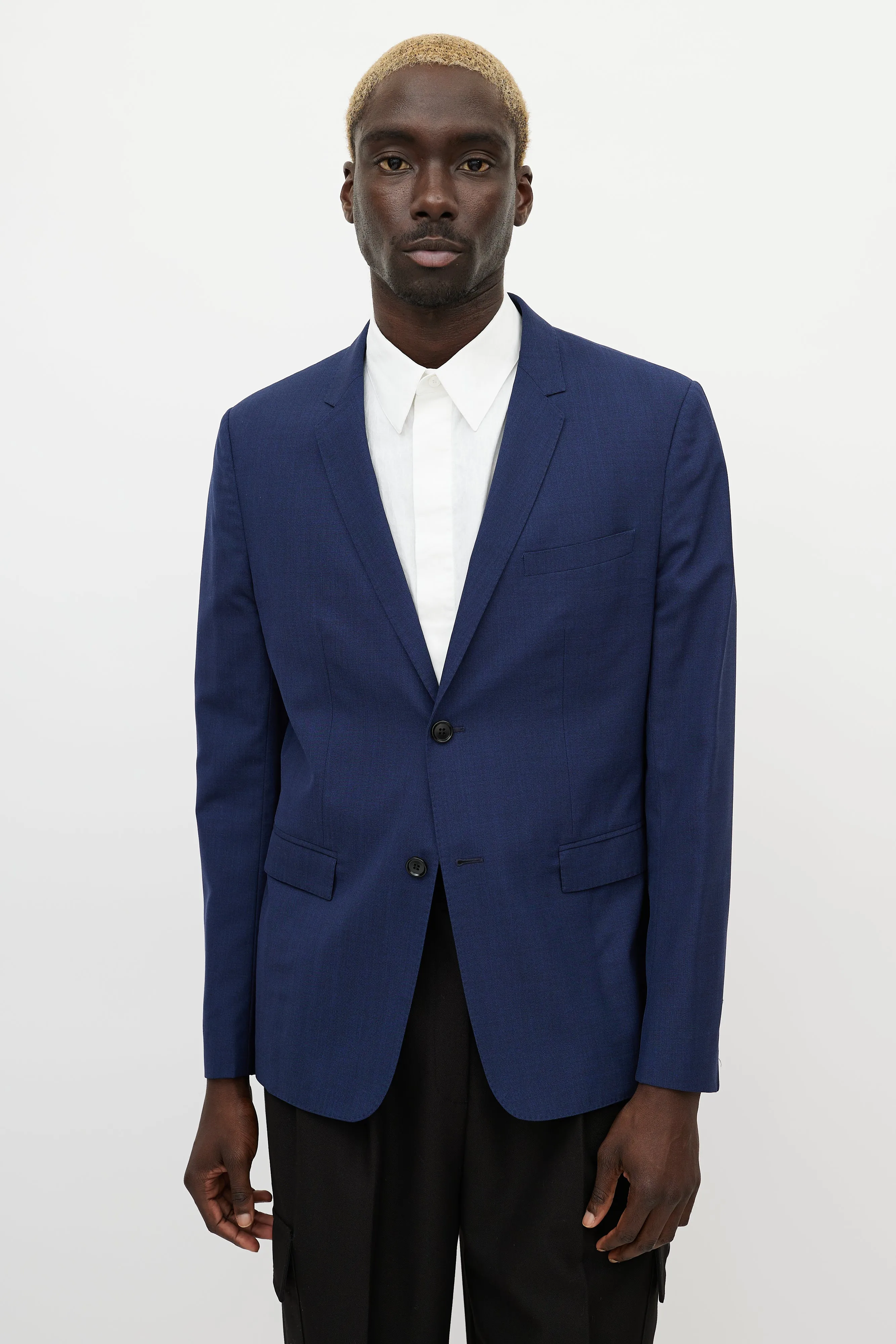 Navy Wool Light Blazer