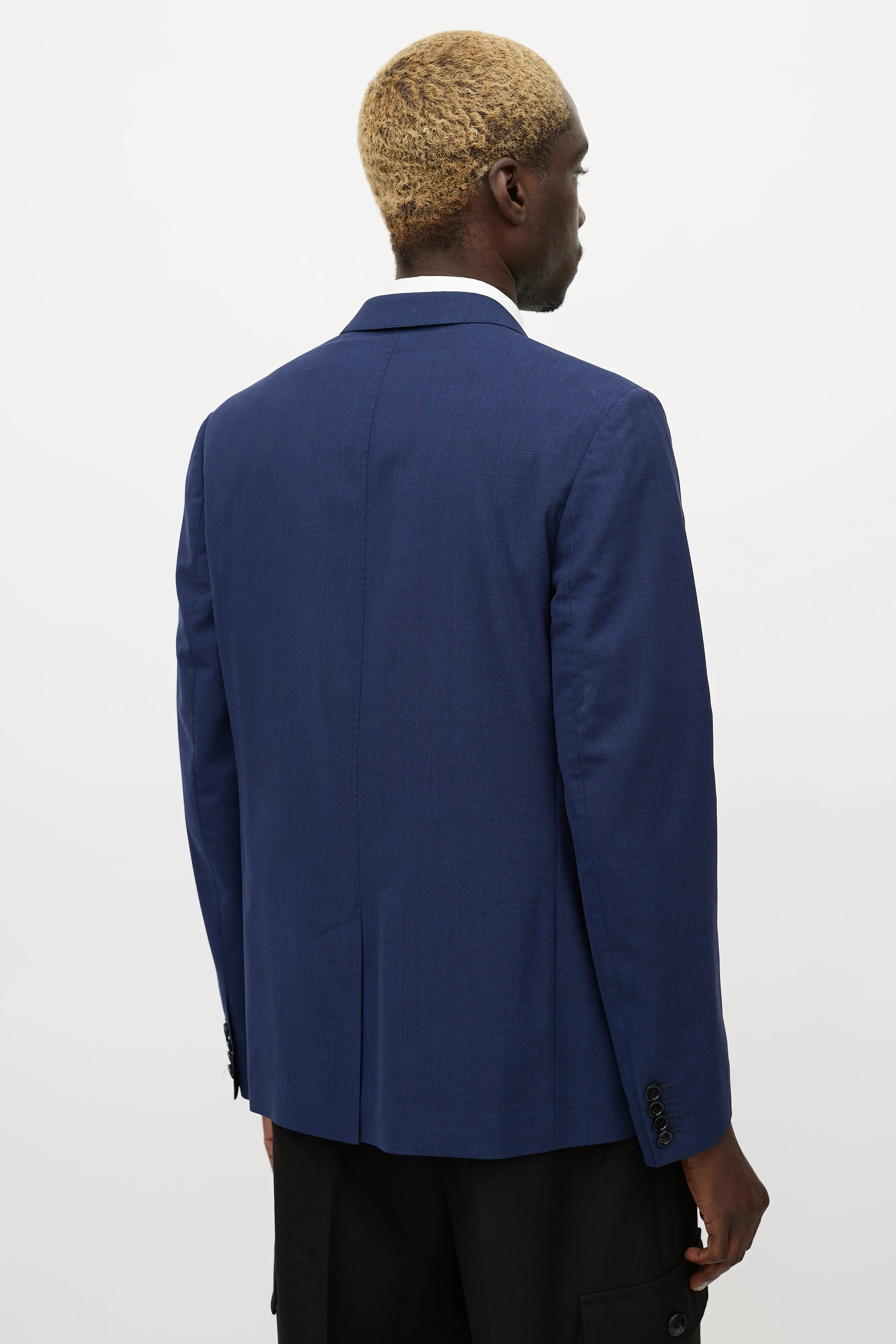 Navy Wool Light Blazer