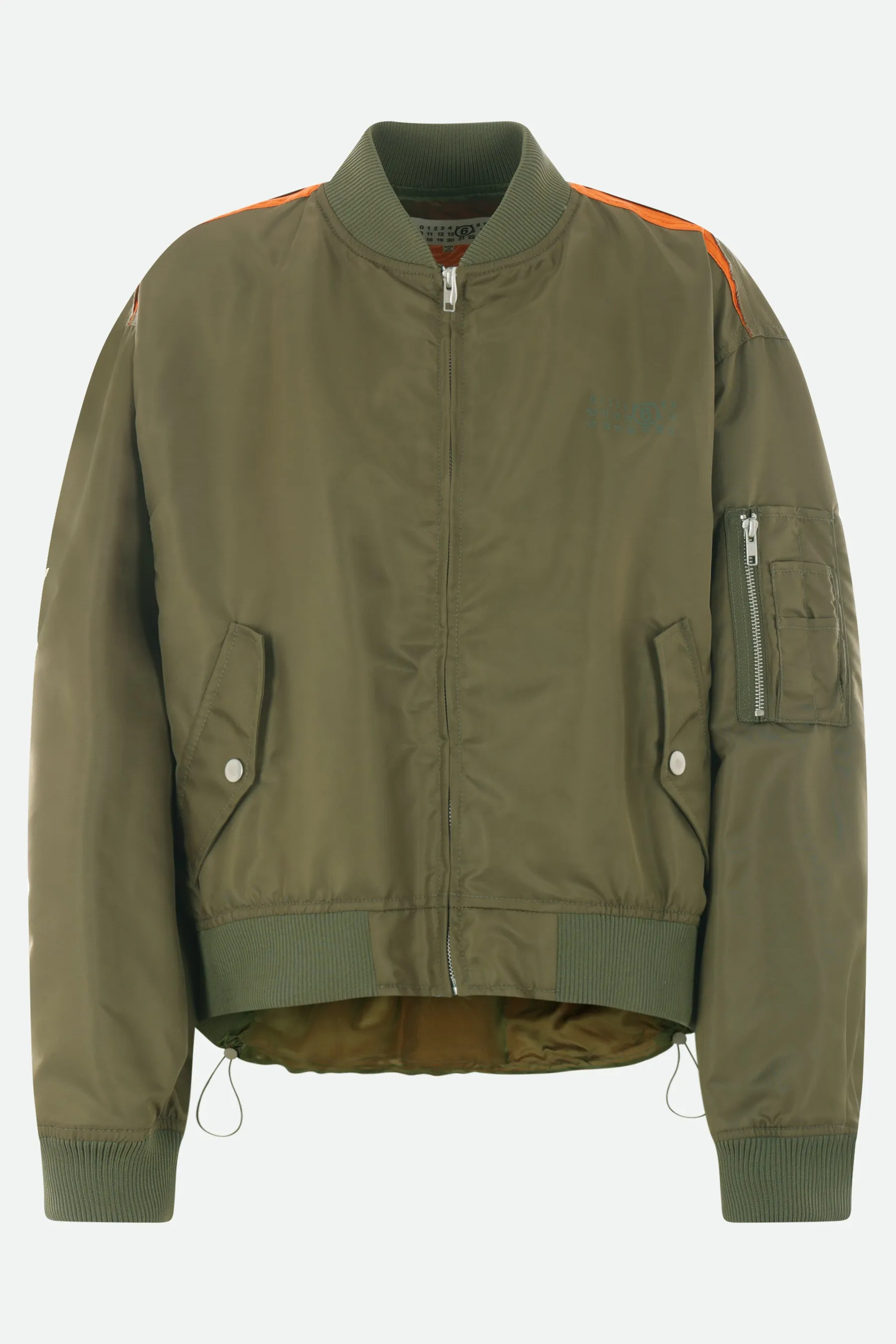 nylon deconstructed bomber jacket