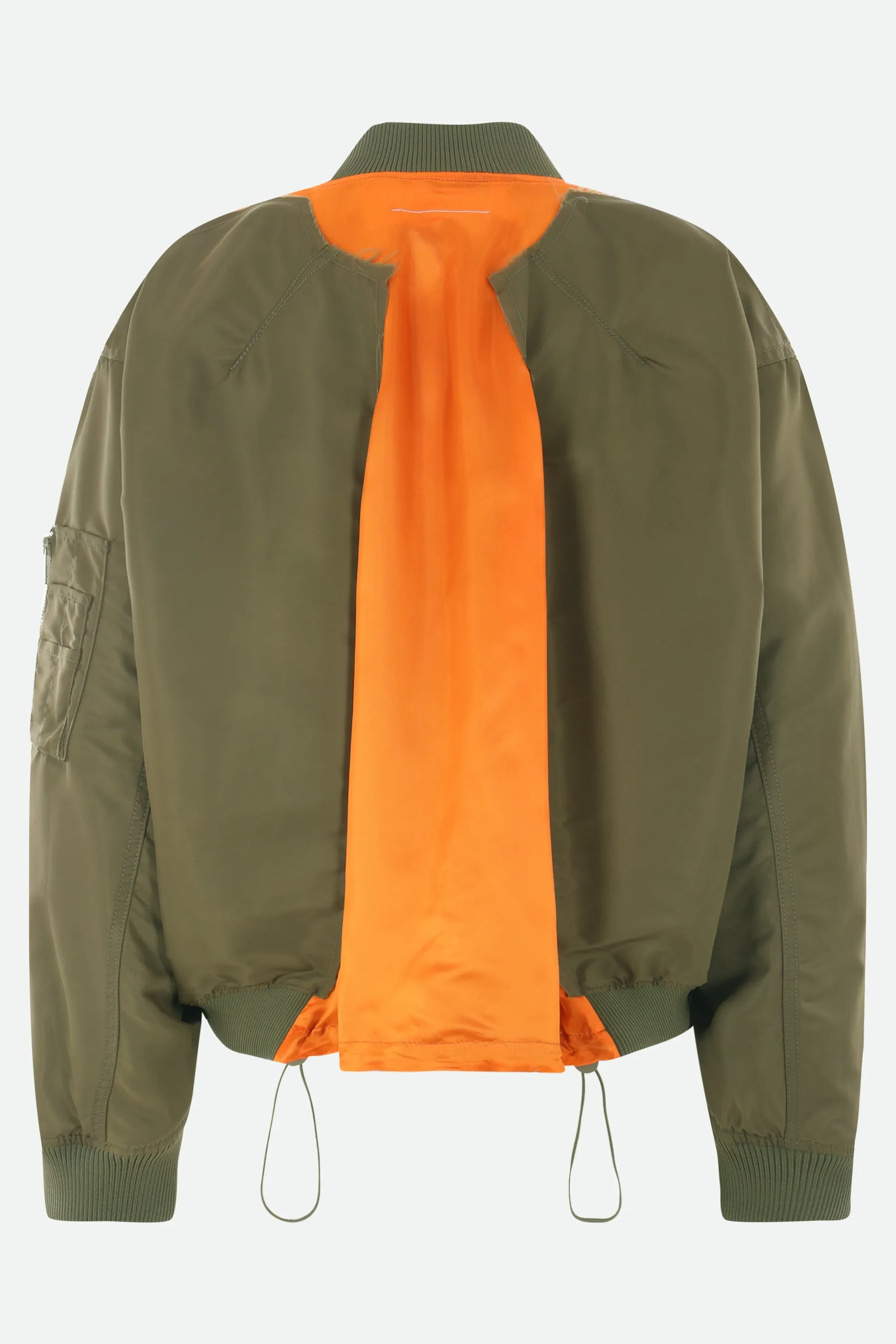 nylon deconstructed bomber jacket