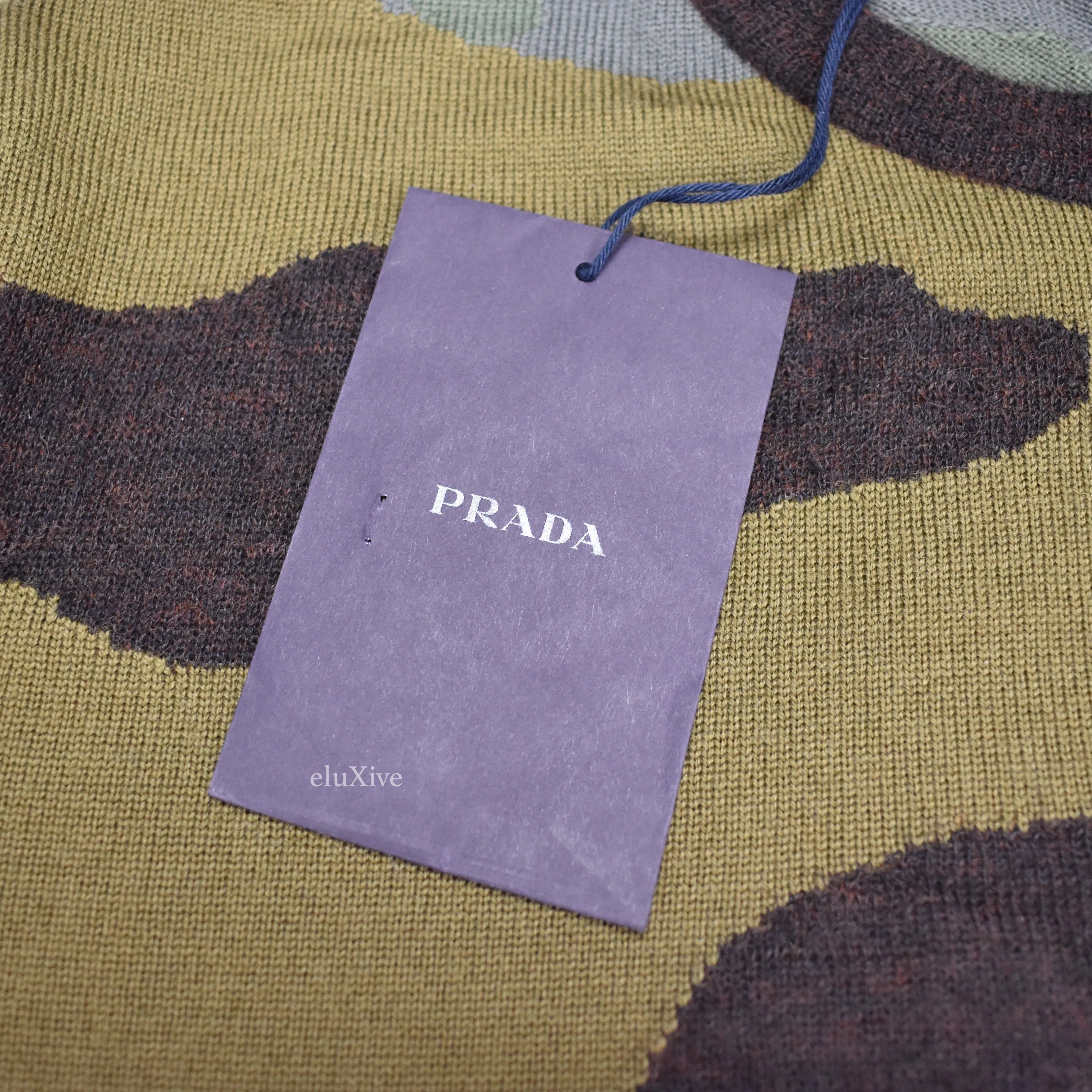 Prada - Camo Knit Wool Sweater