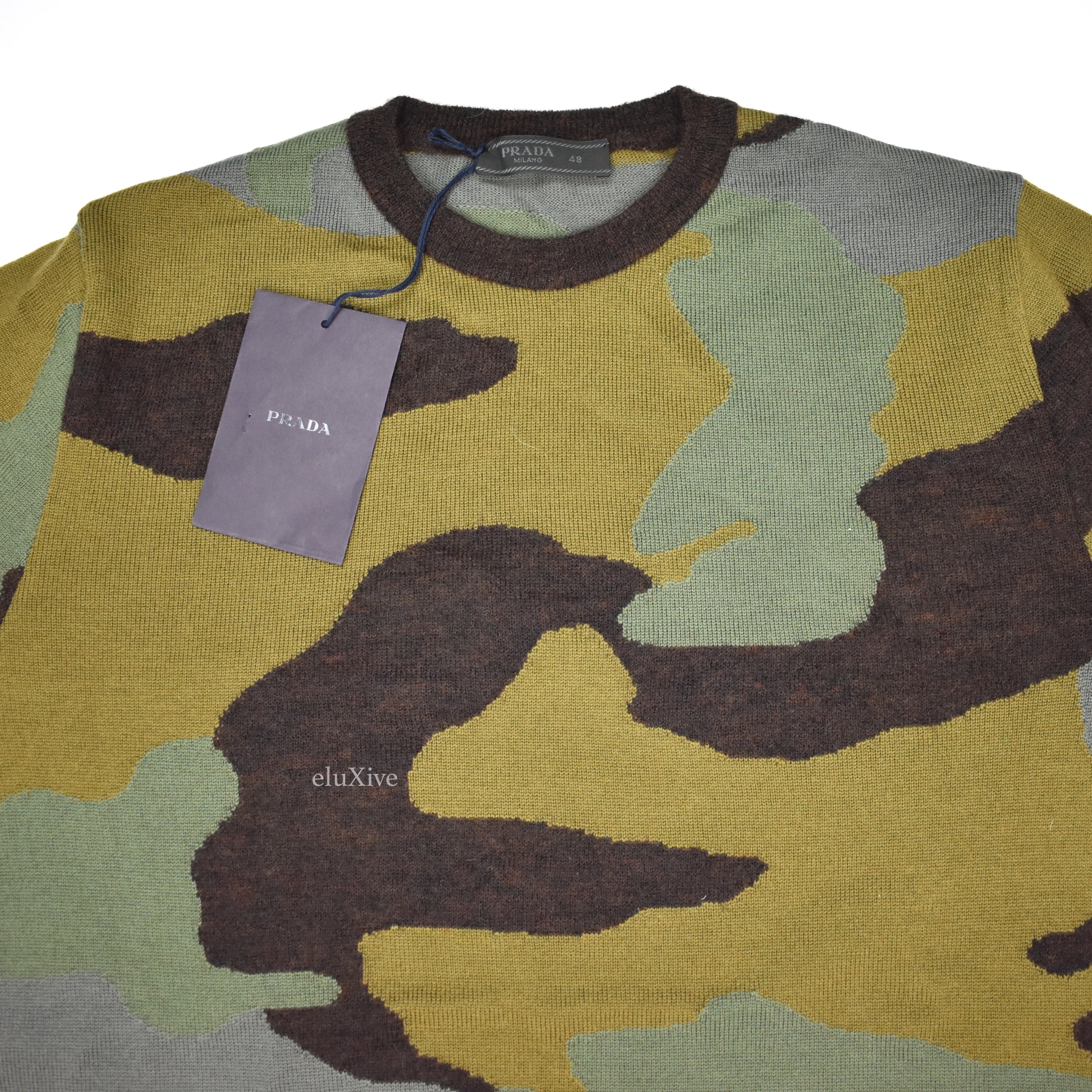 Prada - Camo Knit Wool Sweater